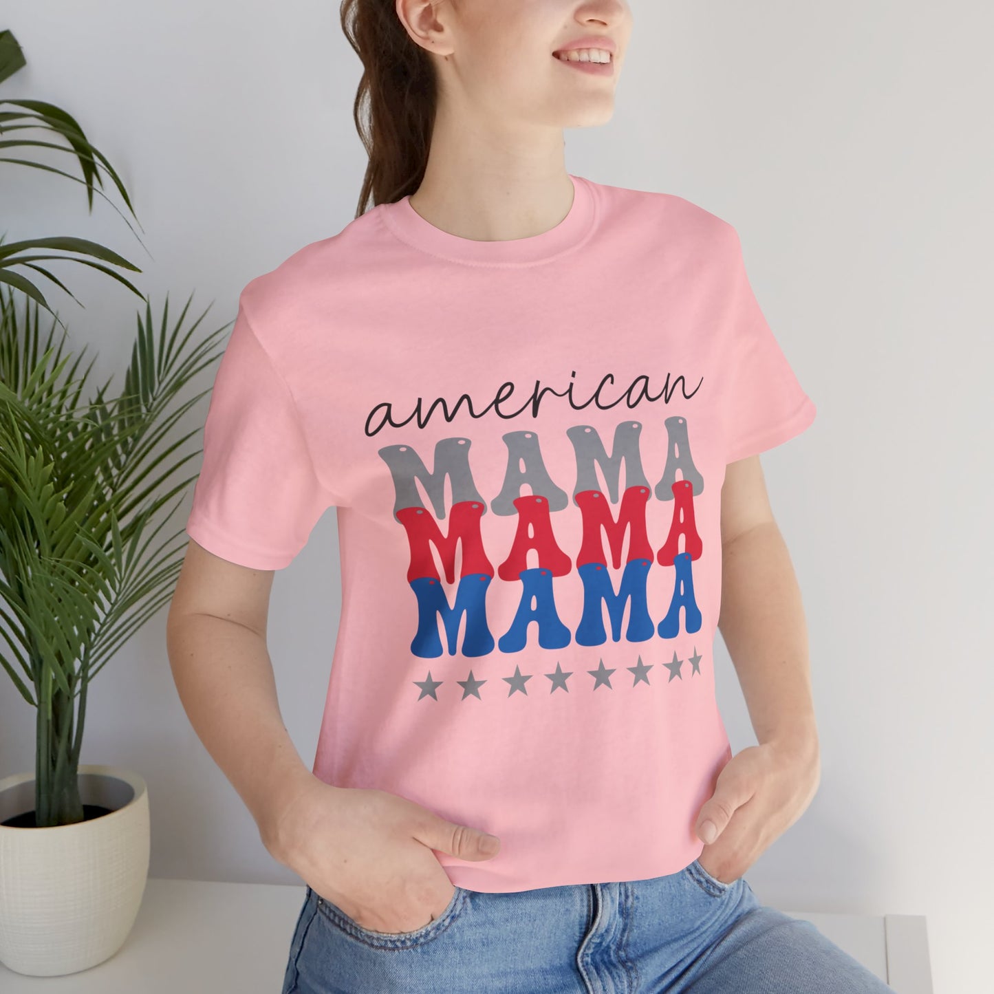 American Mama Jersey Short Sleeve Tee