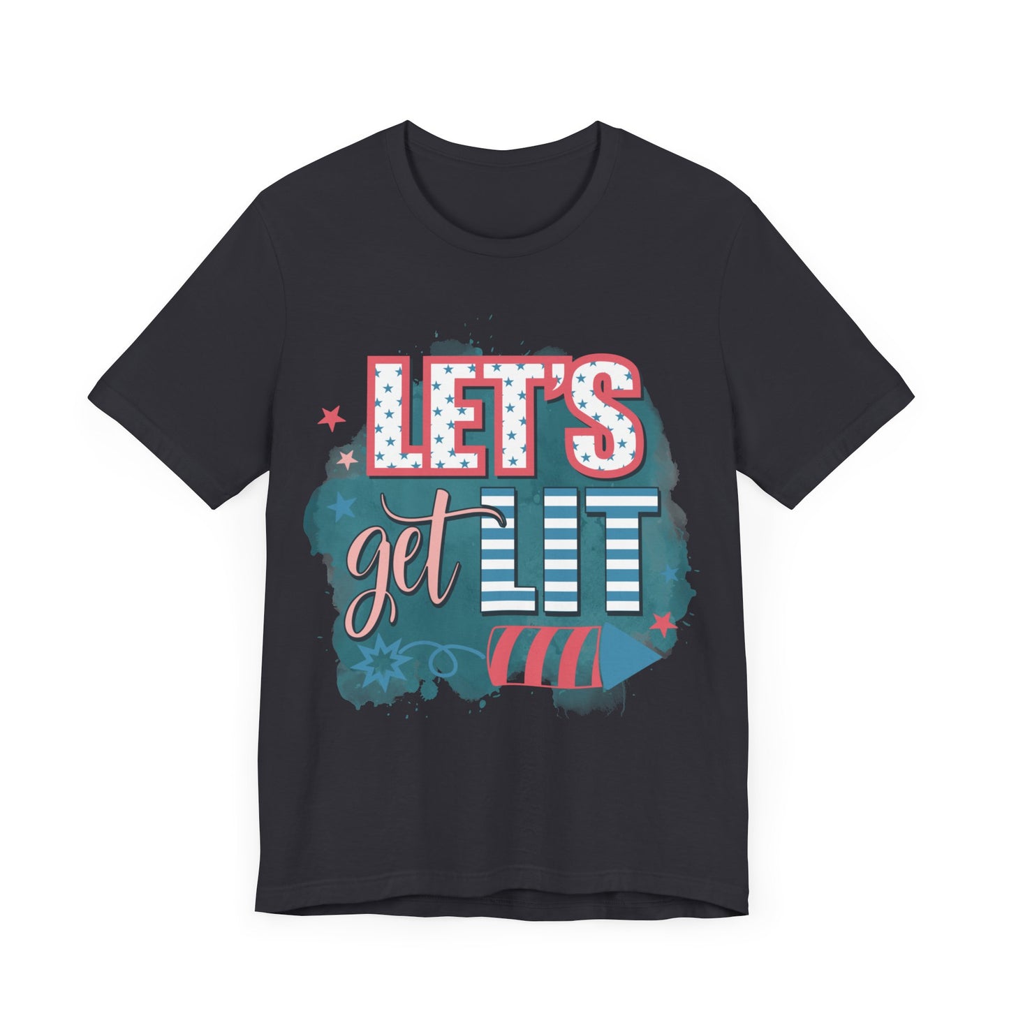 Lets Get Lit Jersey Short Sleeve Tee