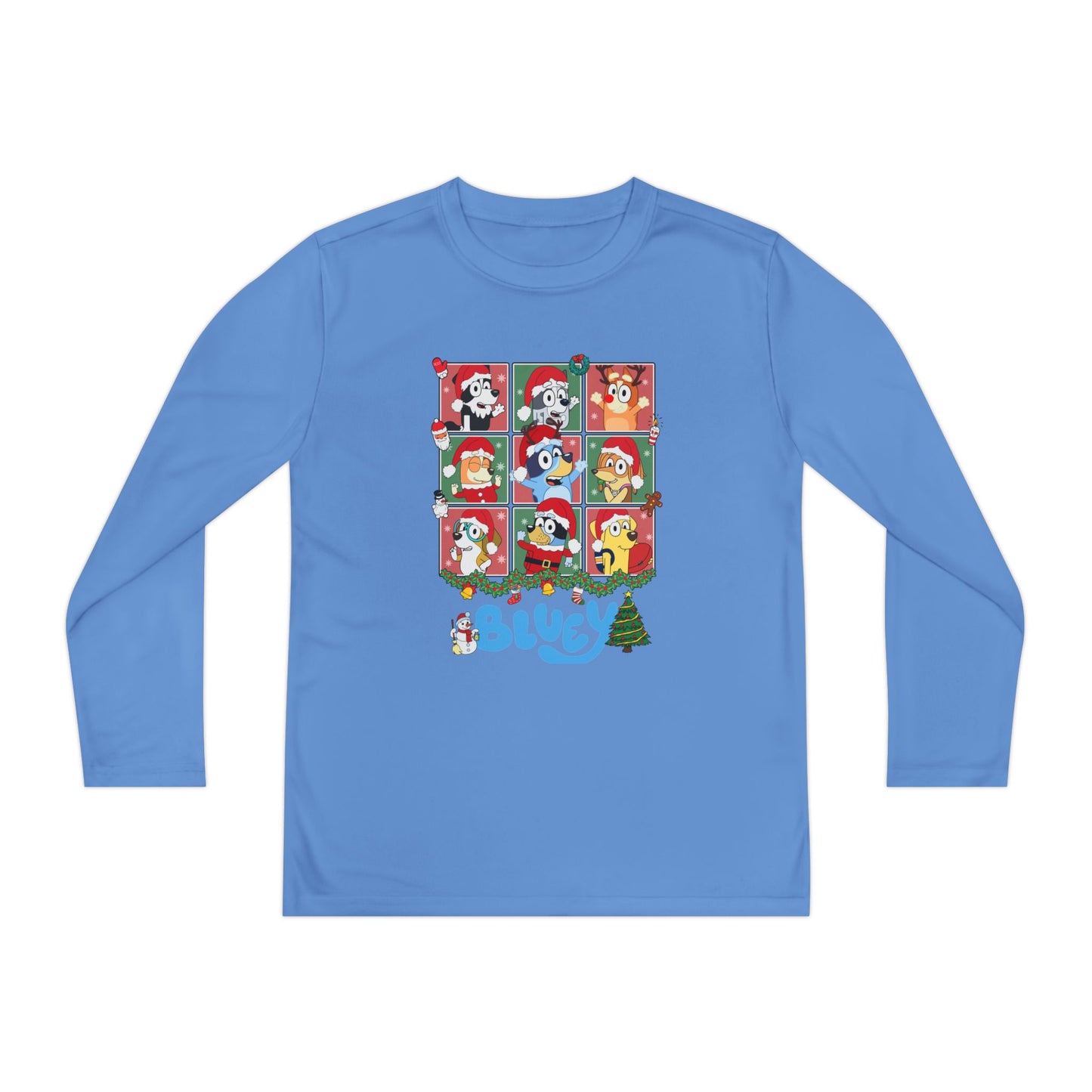 Christmas Polaroids Youth Long Sleeve Competitor Tee