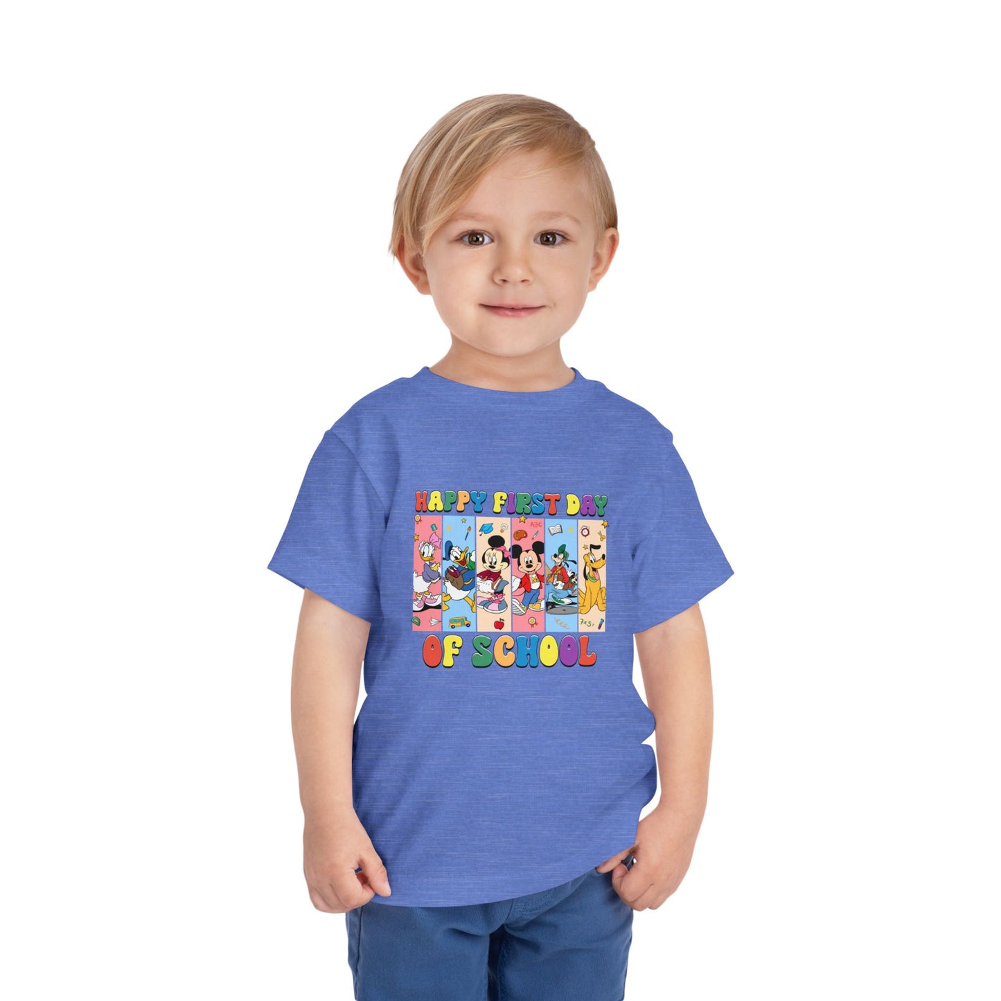 Happy First Day of School Toddler Short Sleeve Tee