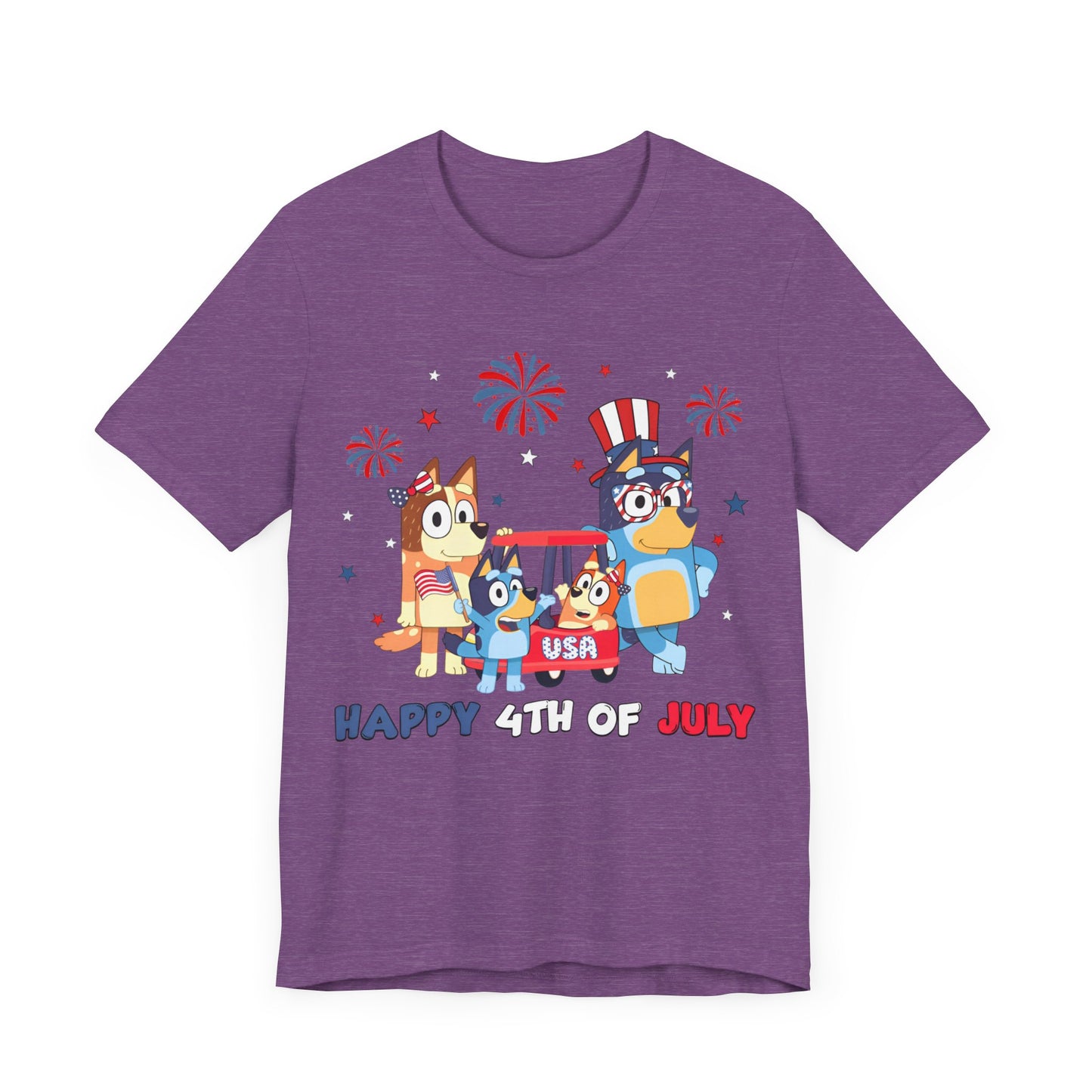 Happy 4th of July Jersey Short Sleeve Tee