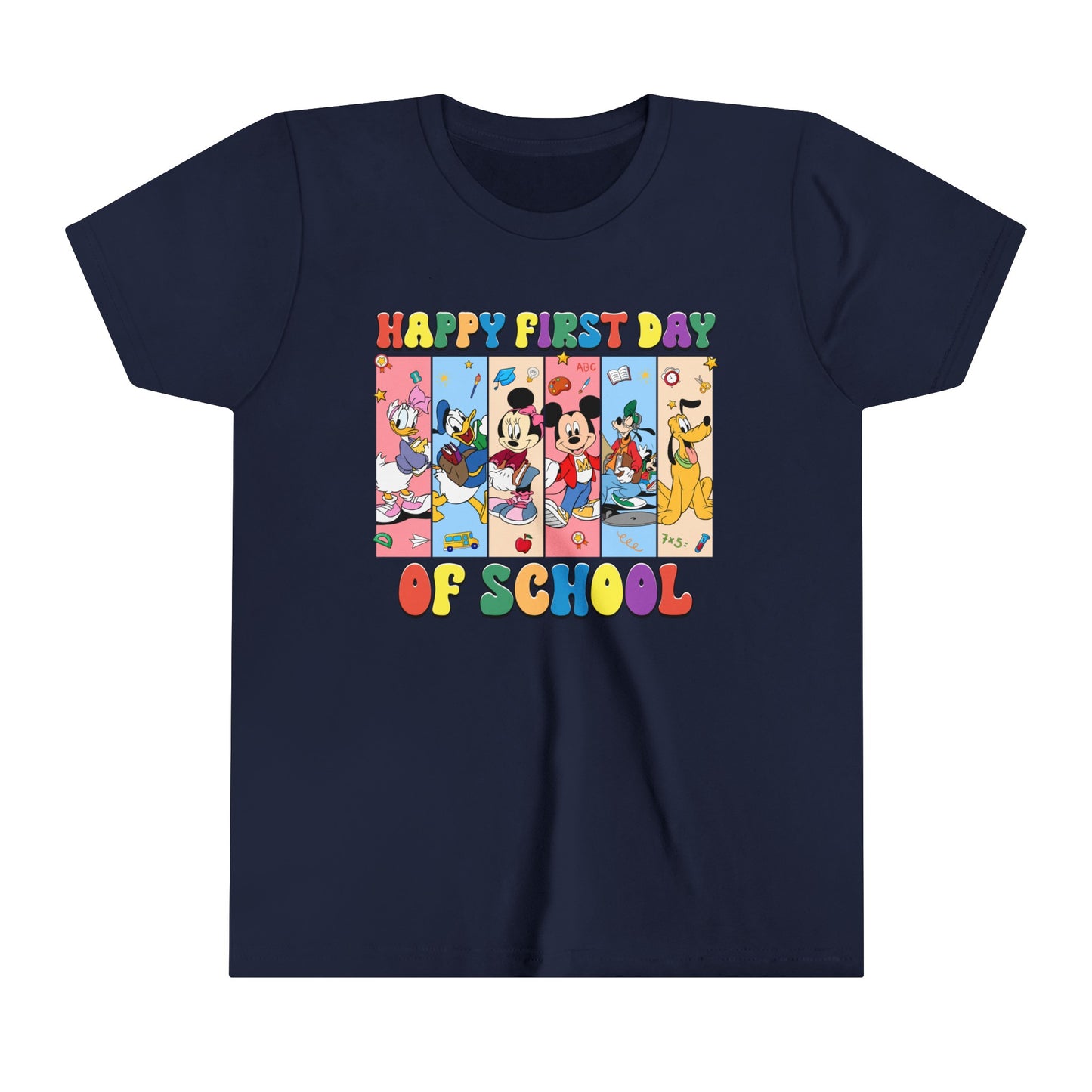 Happy First Day of School Youth Short Sleeve Tee