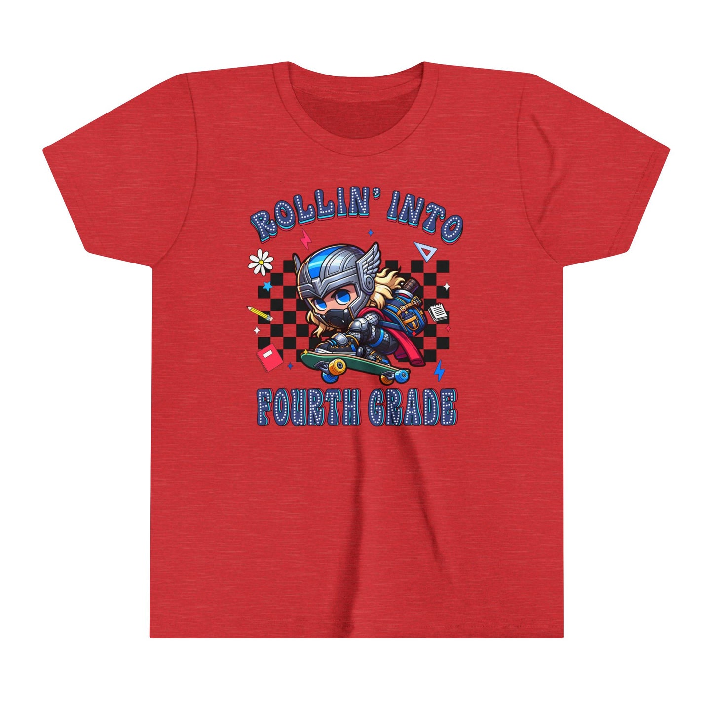 THOR - Rollin' Into 4th Grade Youth Short Sleeve Tee