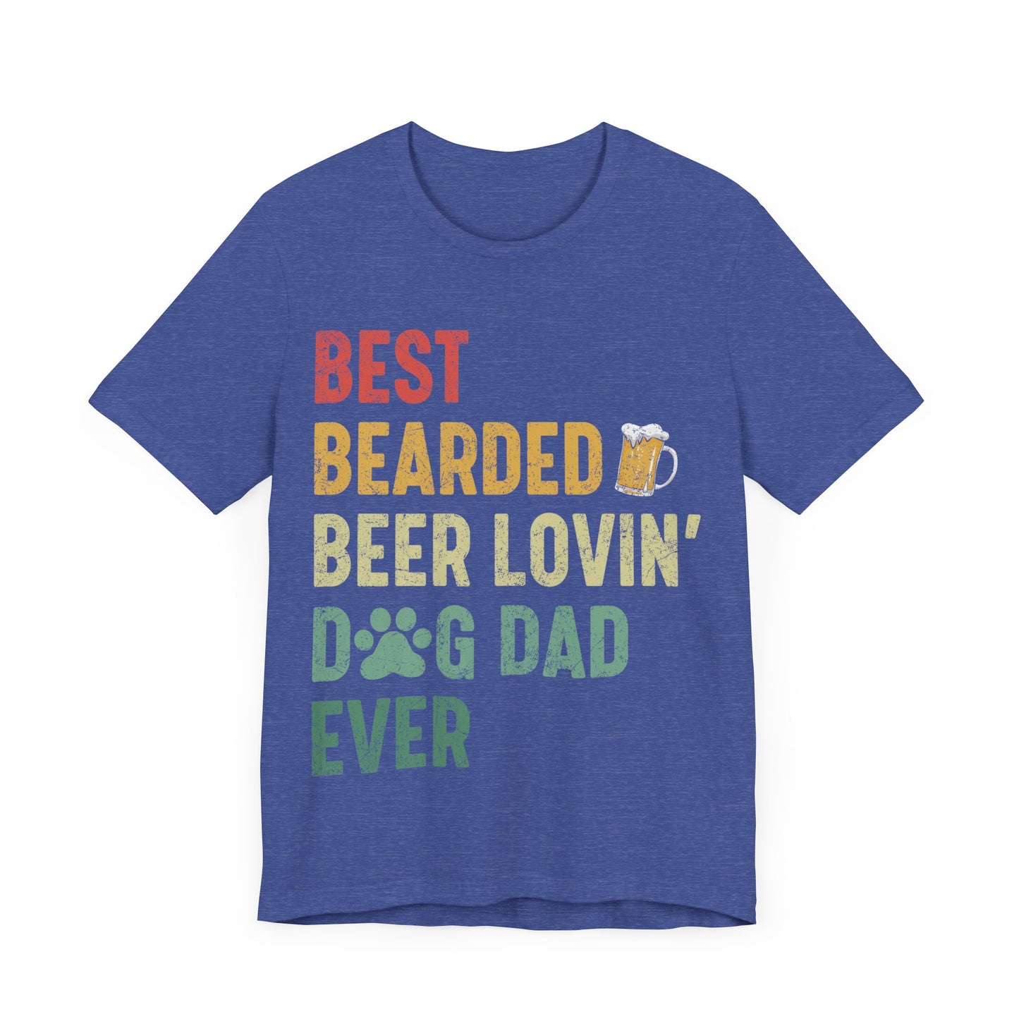 Best Dog Dad Jersey Short Sleeve Tee