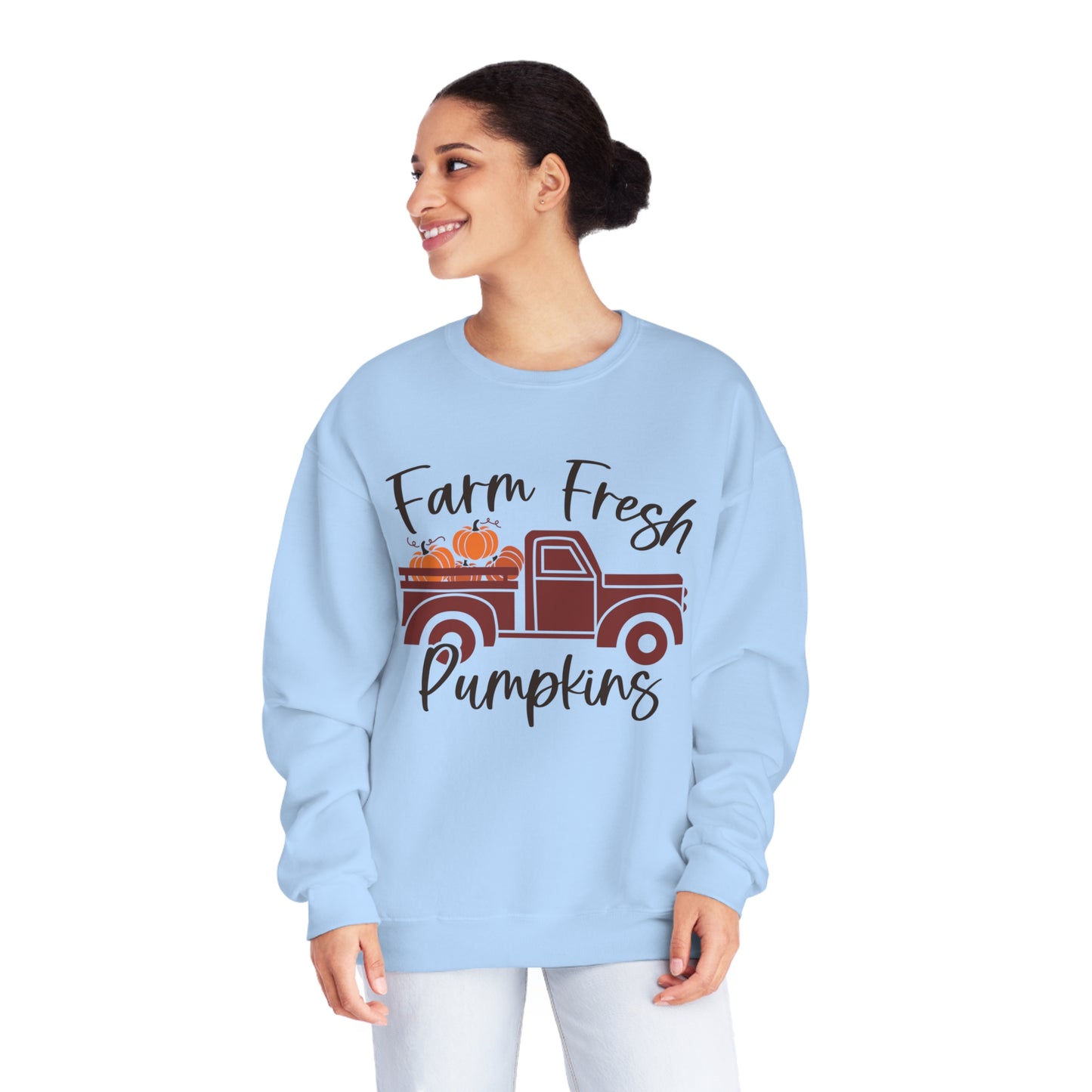 Farm Fresh Pumpkins Crewneck Sweatshirt