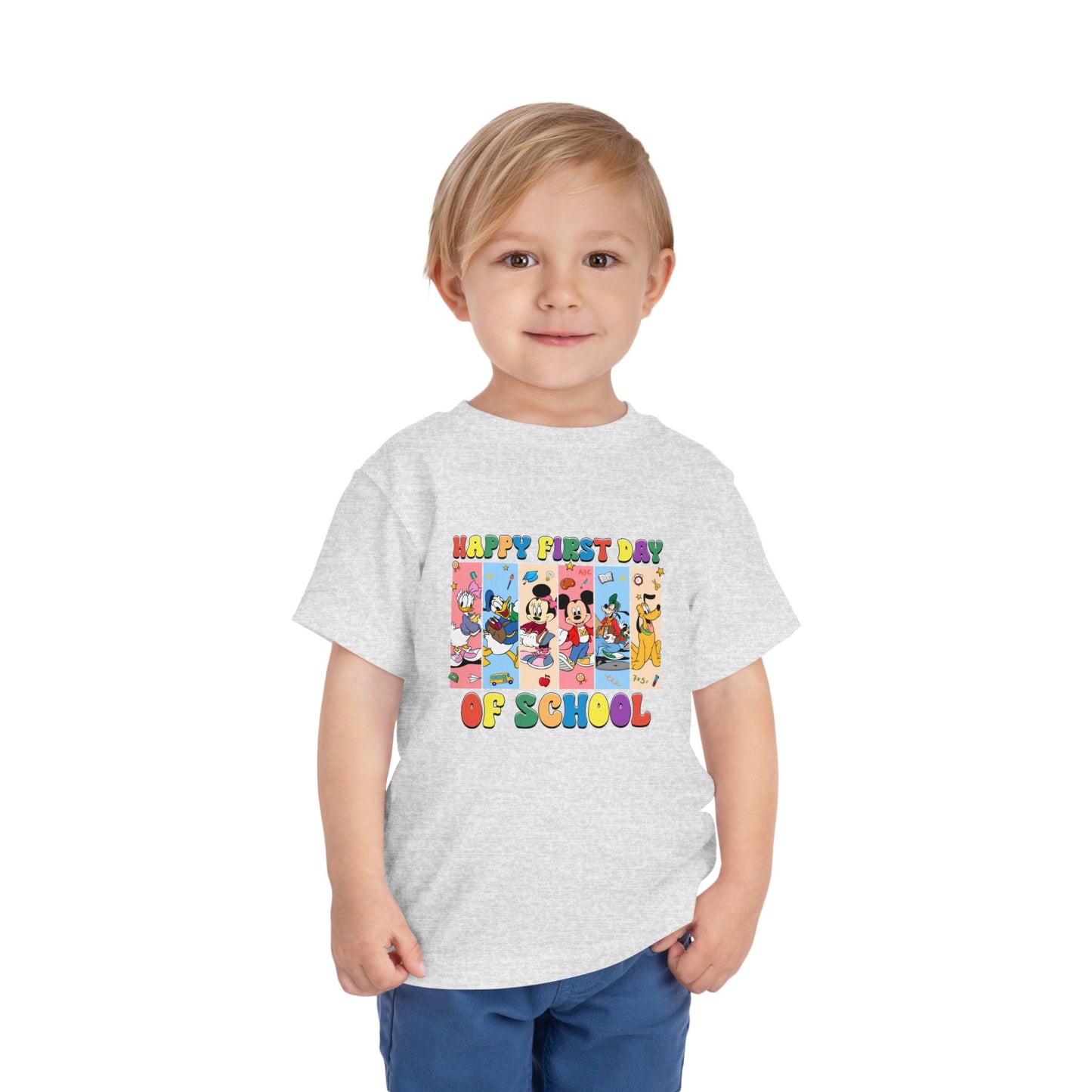 Happy First Day of School Toddler Short Sleeve Tee