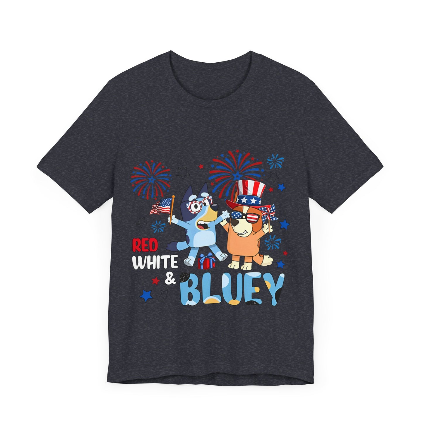 Red, White & Bluey Jersey Short Sleeve Tee
