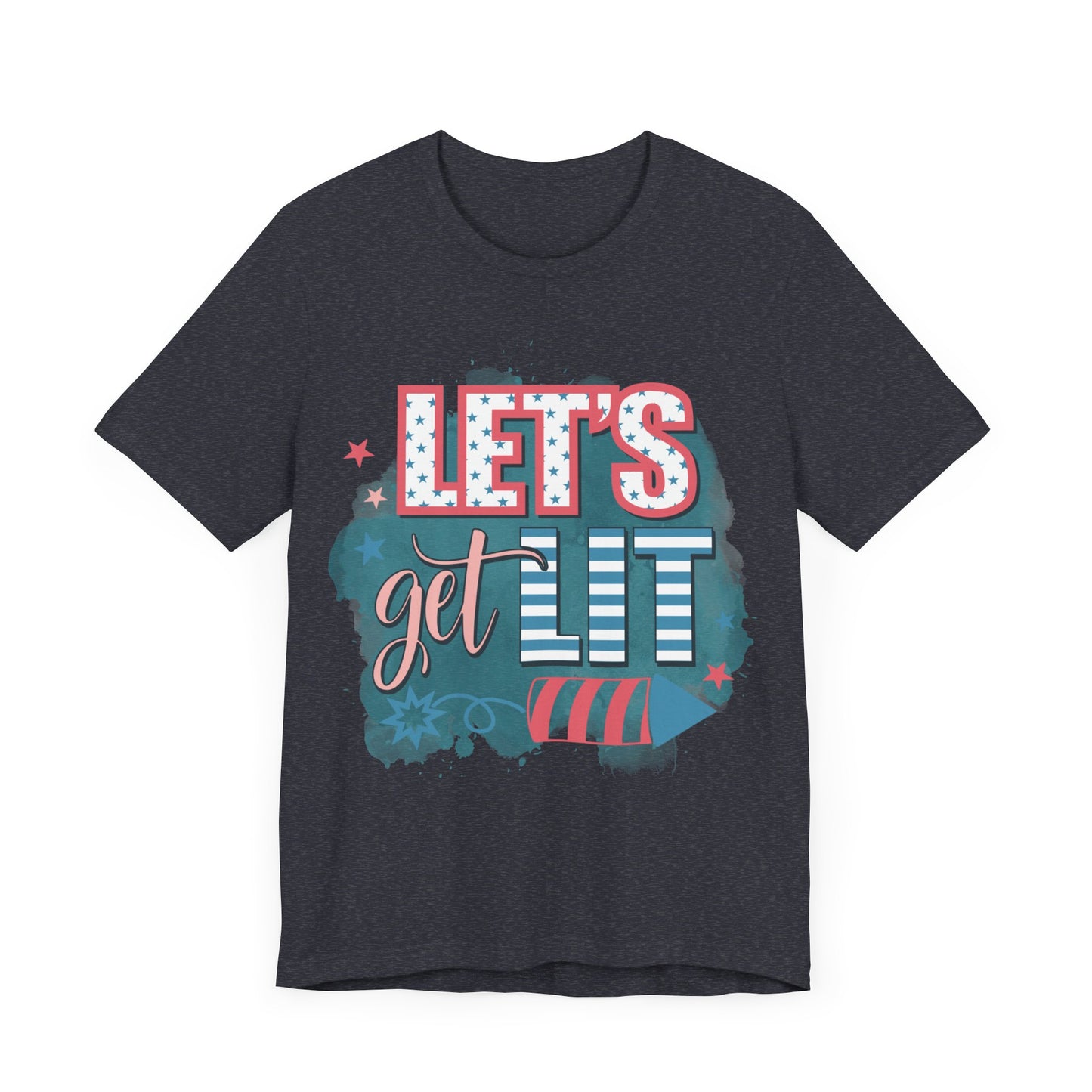 Lets Get Lit Jersey Short Sleeve Tee