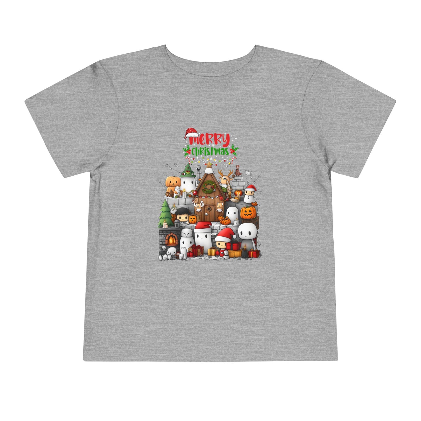 Merry Mine-craft Christmas Toddler Short Sleeve Tee