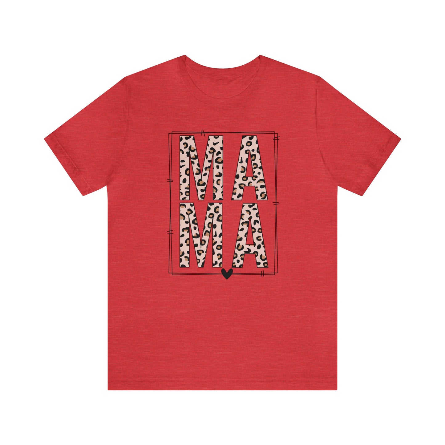 MAMA Leopard print short sleeve tshirt