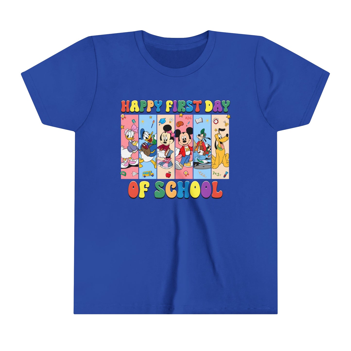 Happy First Day of School Youth Short Sleeve Tee