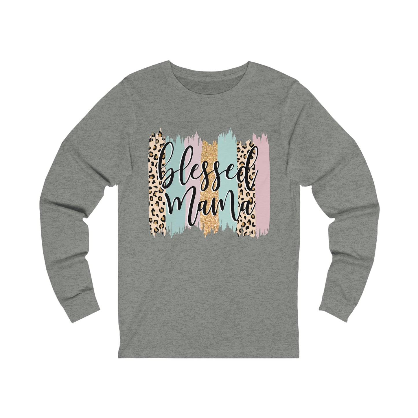 Blessed Mama Leopard long sleeve tshirt