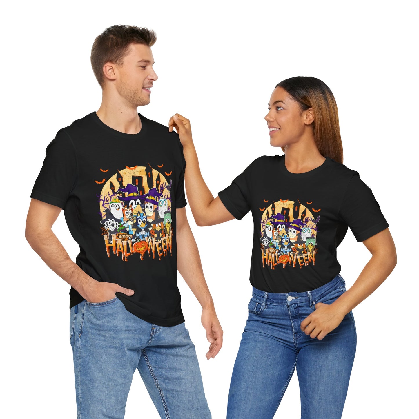Happy Halloween Jersey Short Sleeve Tee