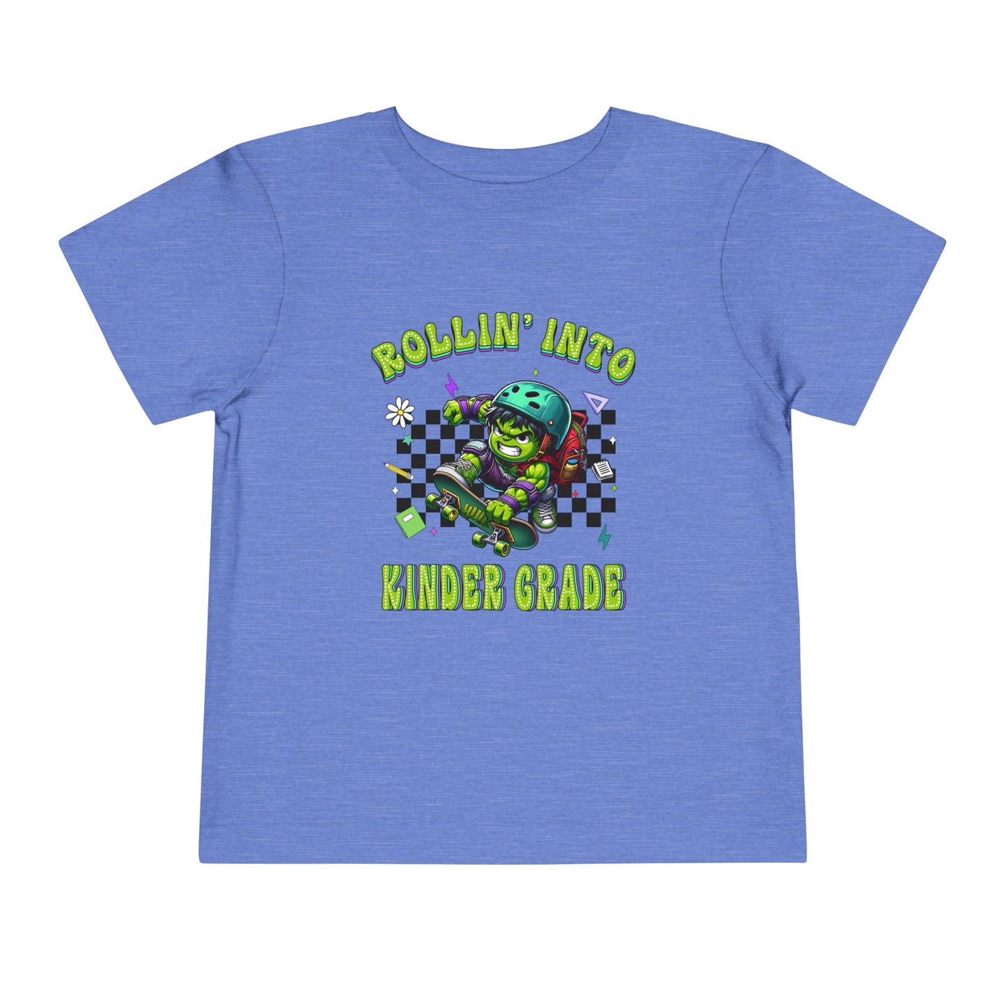 HULK - Rollin' Into Kinder Grade Toddler Short Sleeve Tee