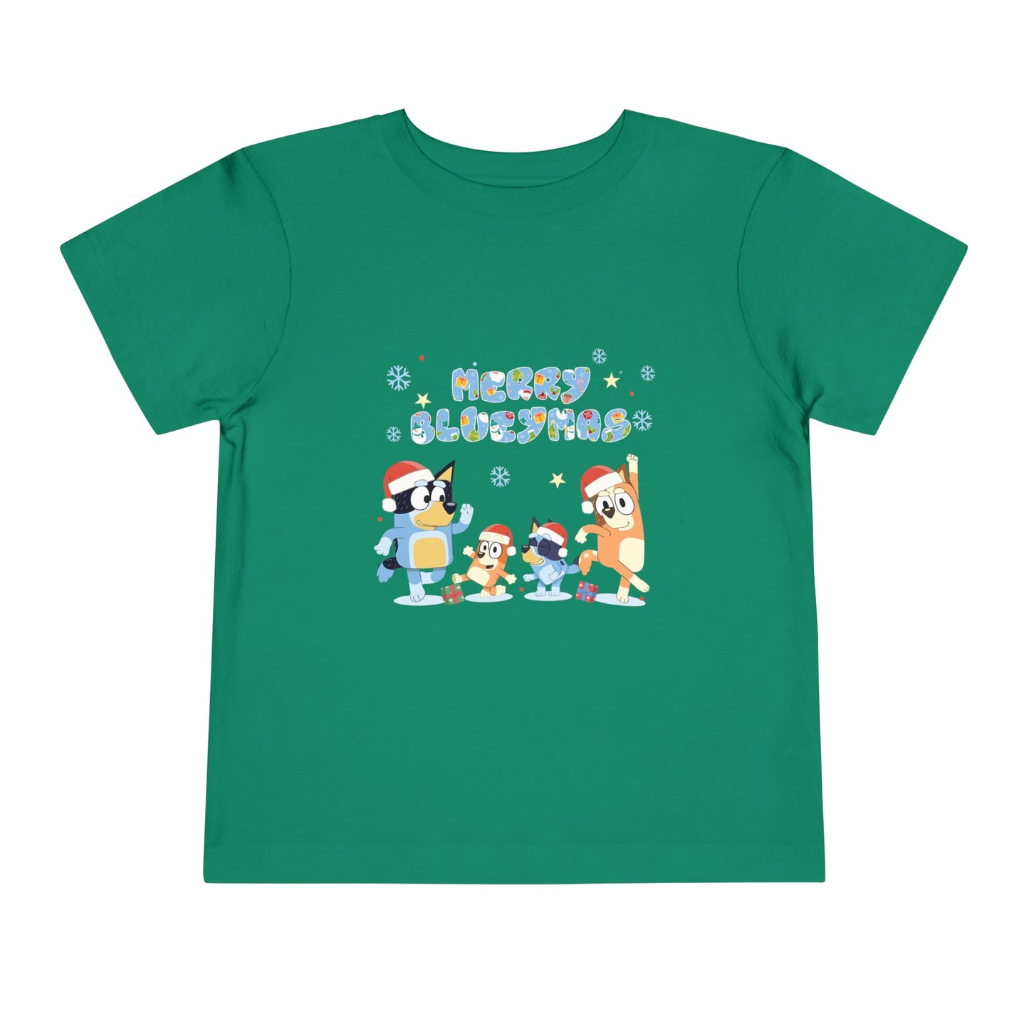 Merry Blue-y-mas Toddler Short Sleeve Tee