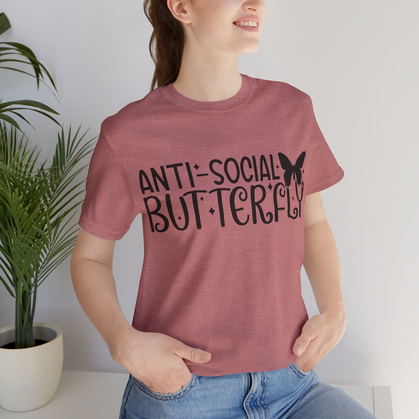 Anti-Social Butterfly Short Sleeve Tee