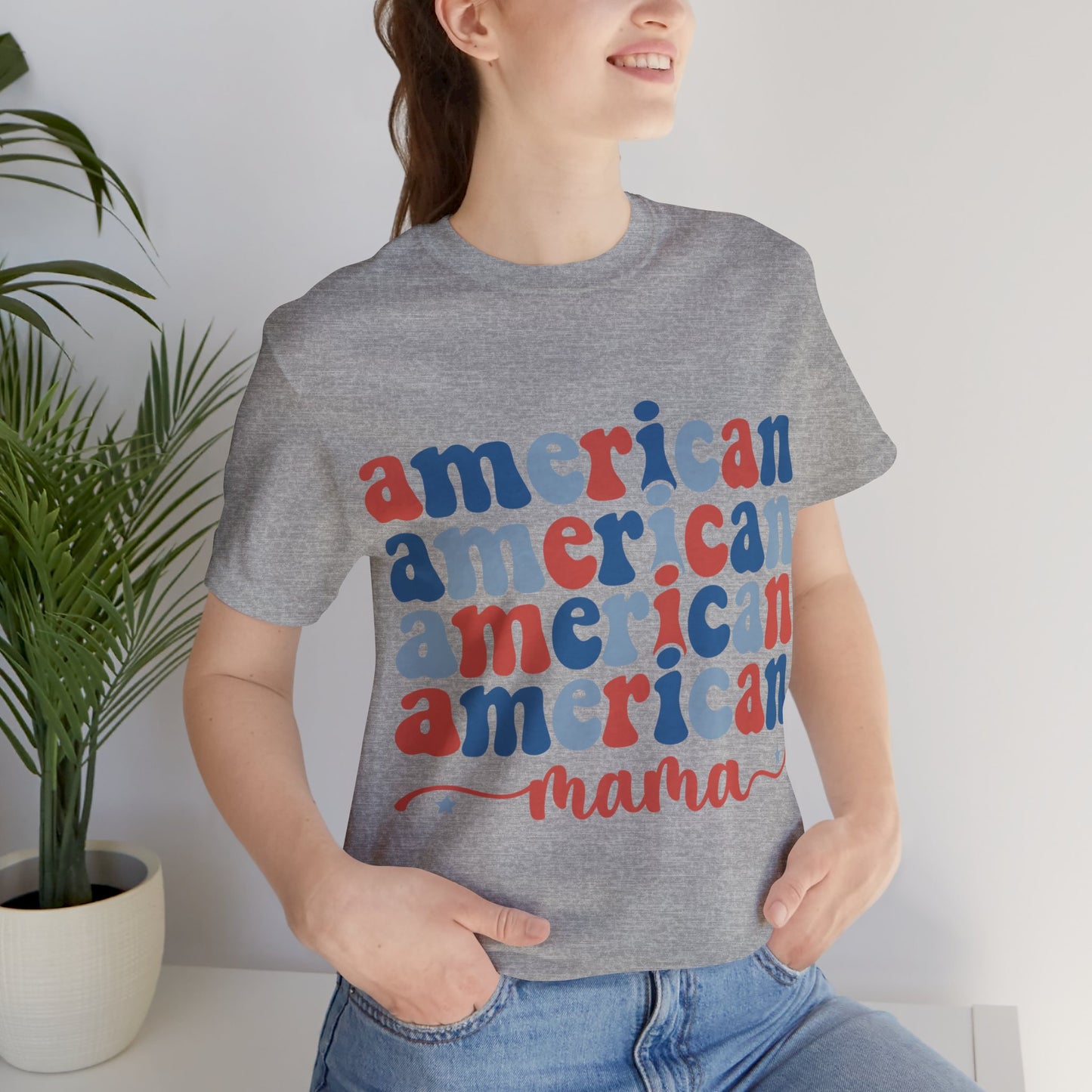 American Mama Jersey Short Sleeve Tee