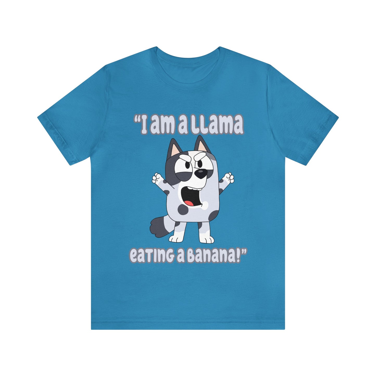 I am a llama eating a banana Short Sleeve Tshirt