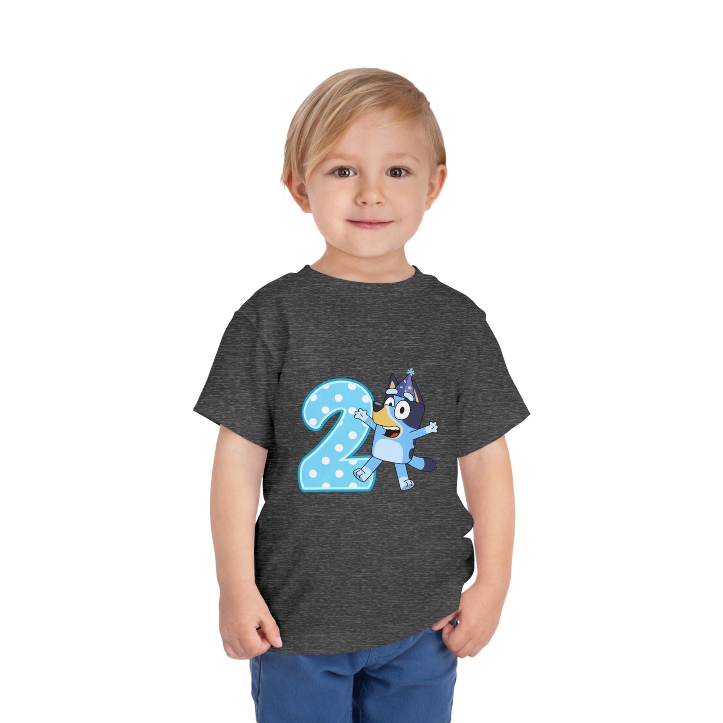 #2 Birthday Toddler Short Sleeve Tee