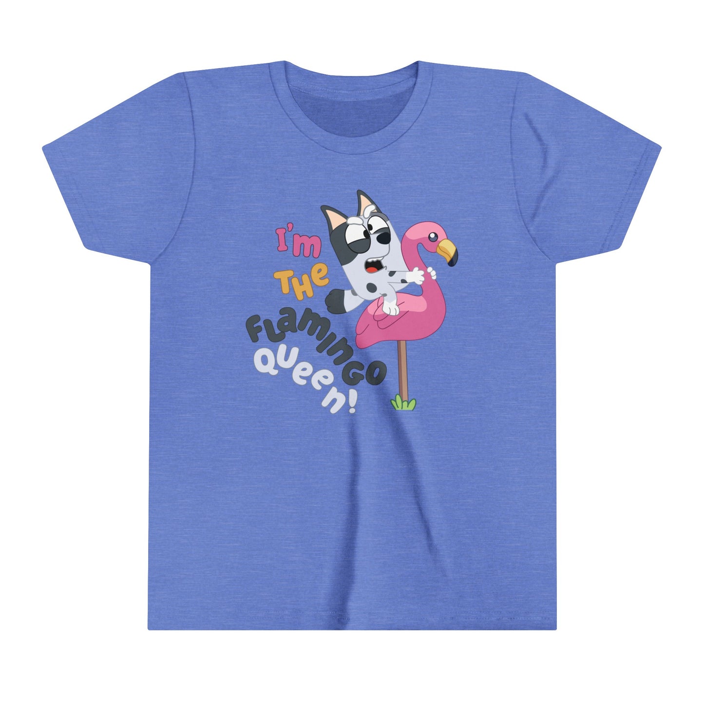 I'n the Flamingo Queen Youth Short Sleeve Tshirt