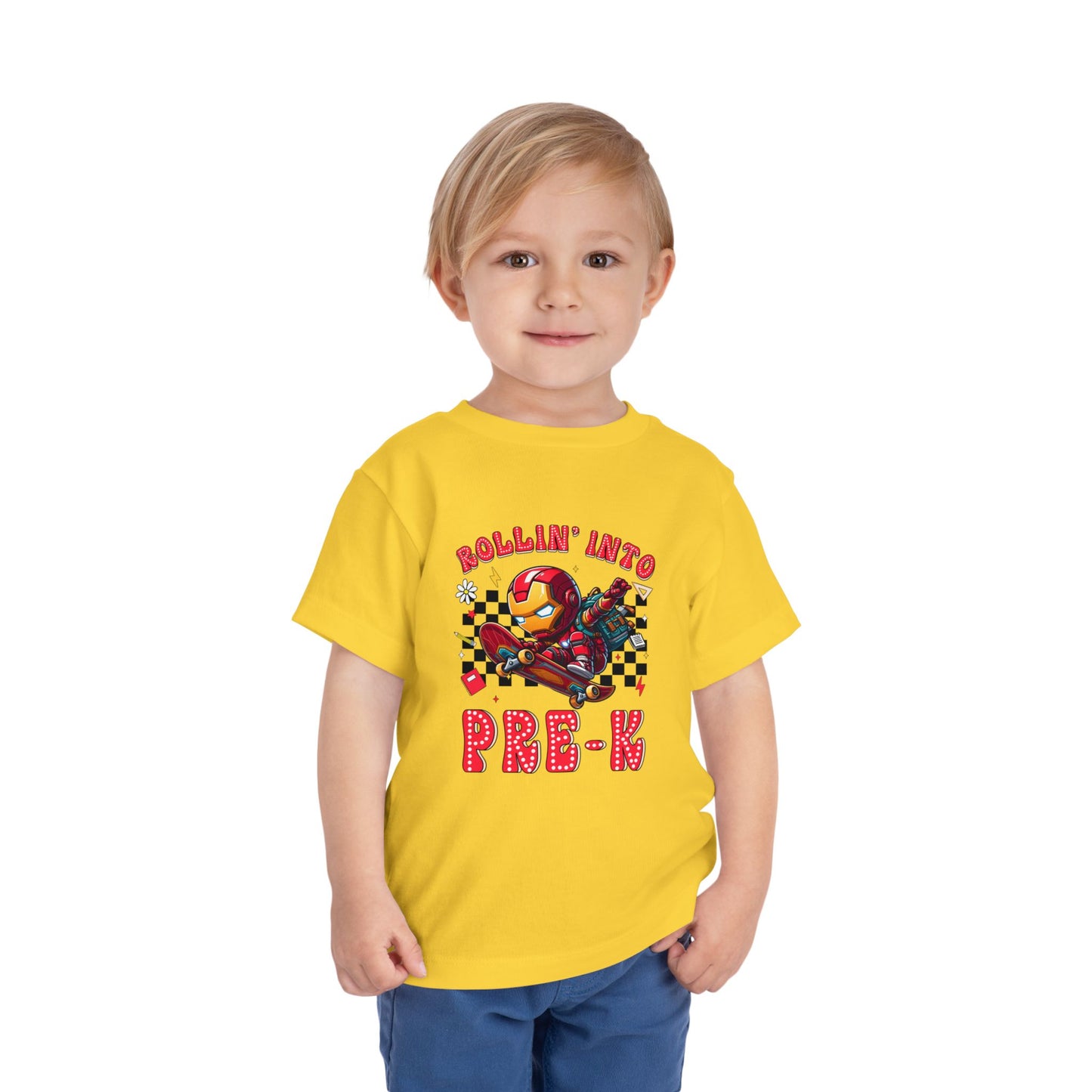 IRON MAN - Rollin' Into Pre-K Toddler Short Sleeve Tee