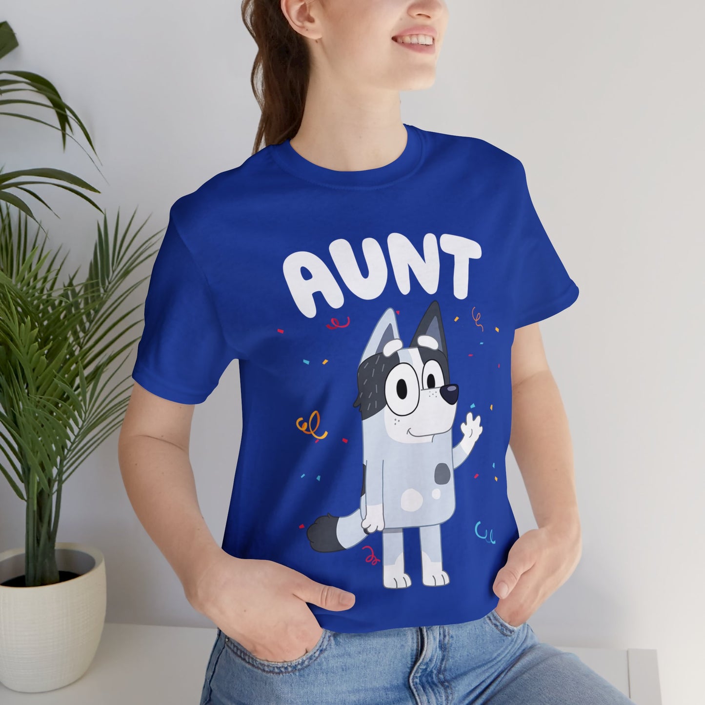 Aunt Bluey Birthday short sleeve Tshirt