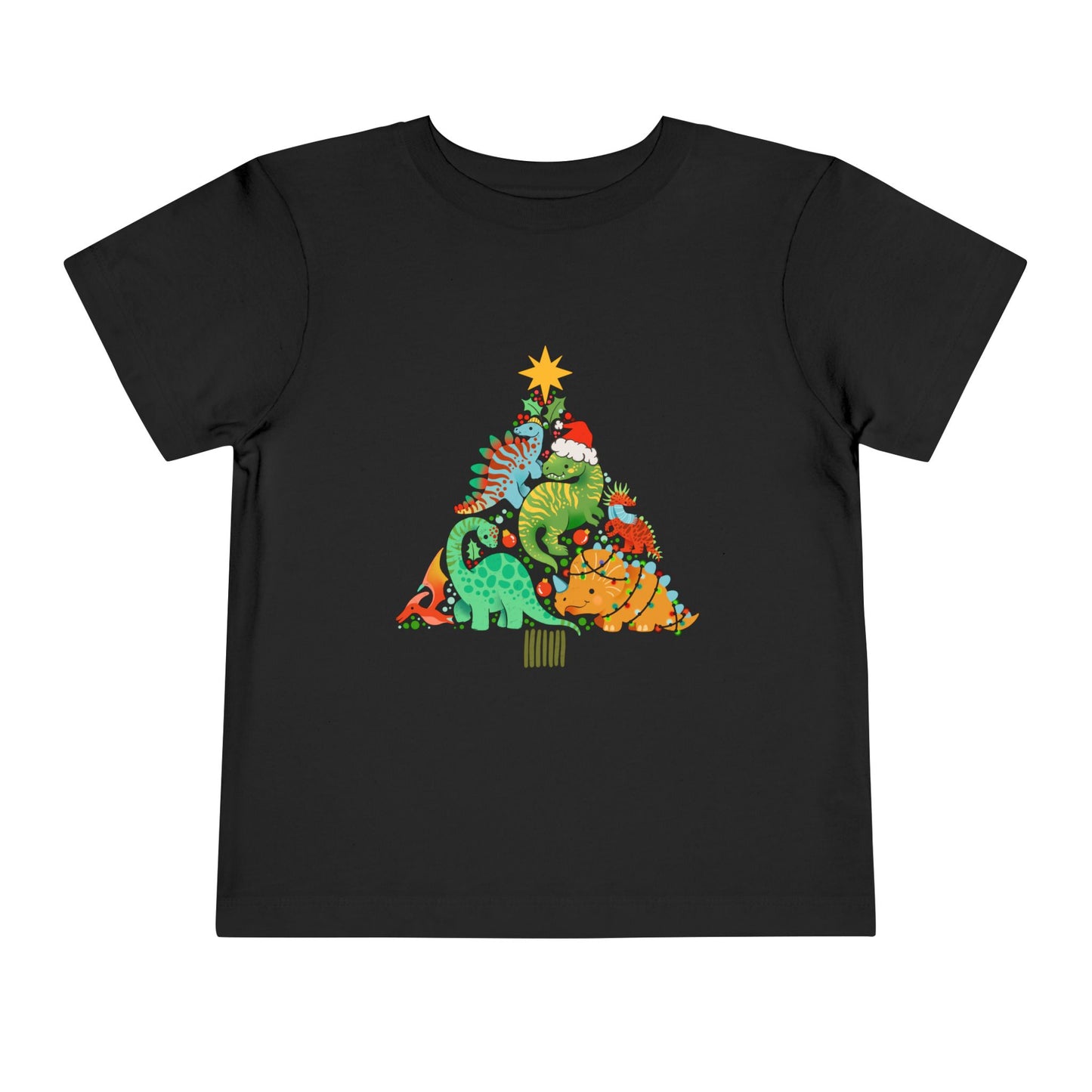 Dino christmas Toddler Short Sleeve Tee