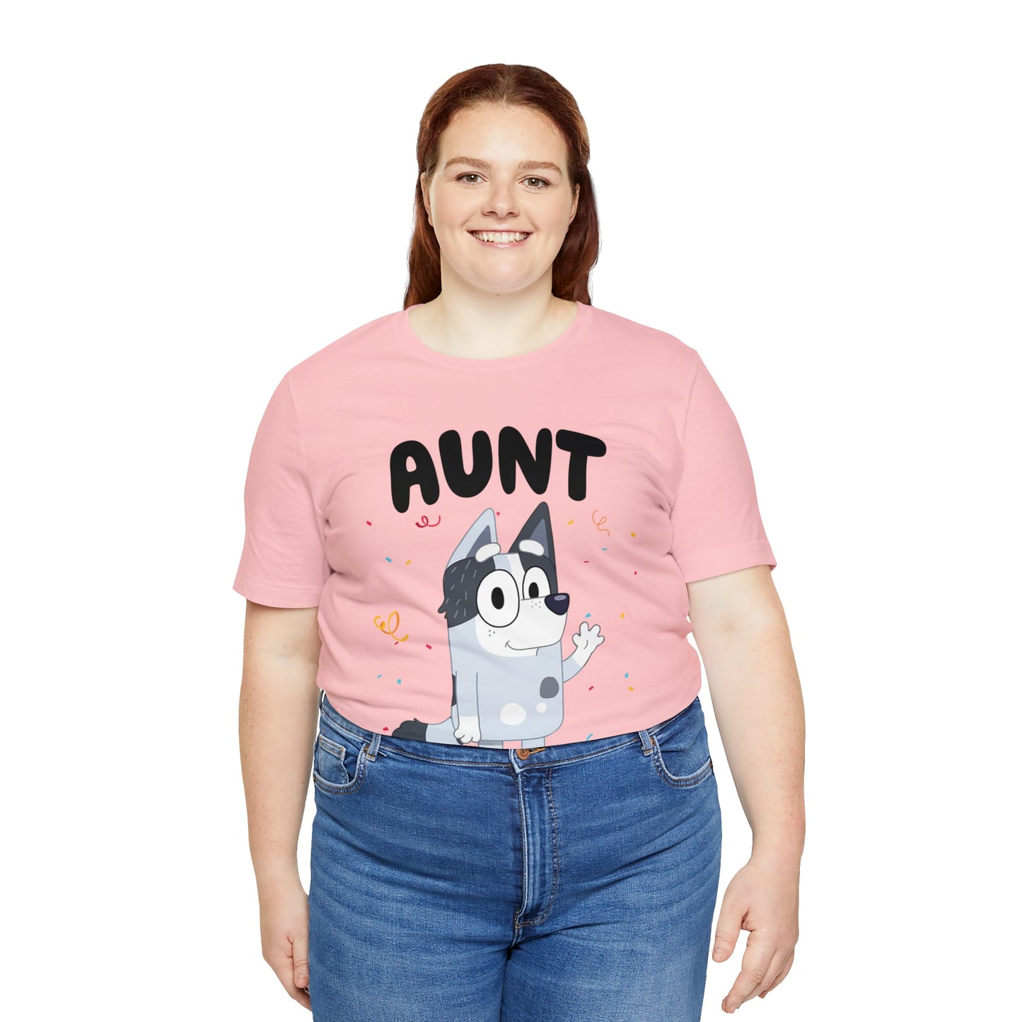 Aunt Bluey Birthday short sleeve Tshirt