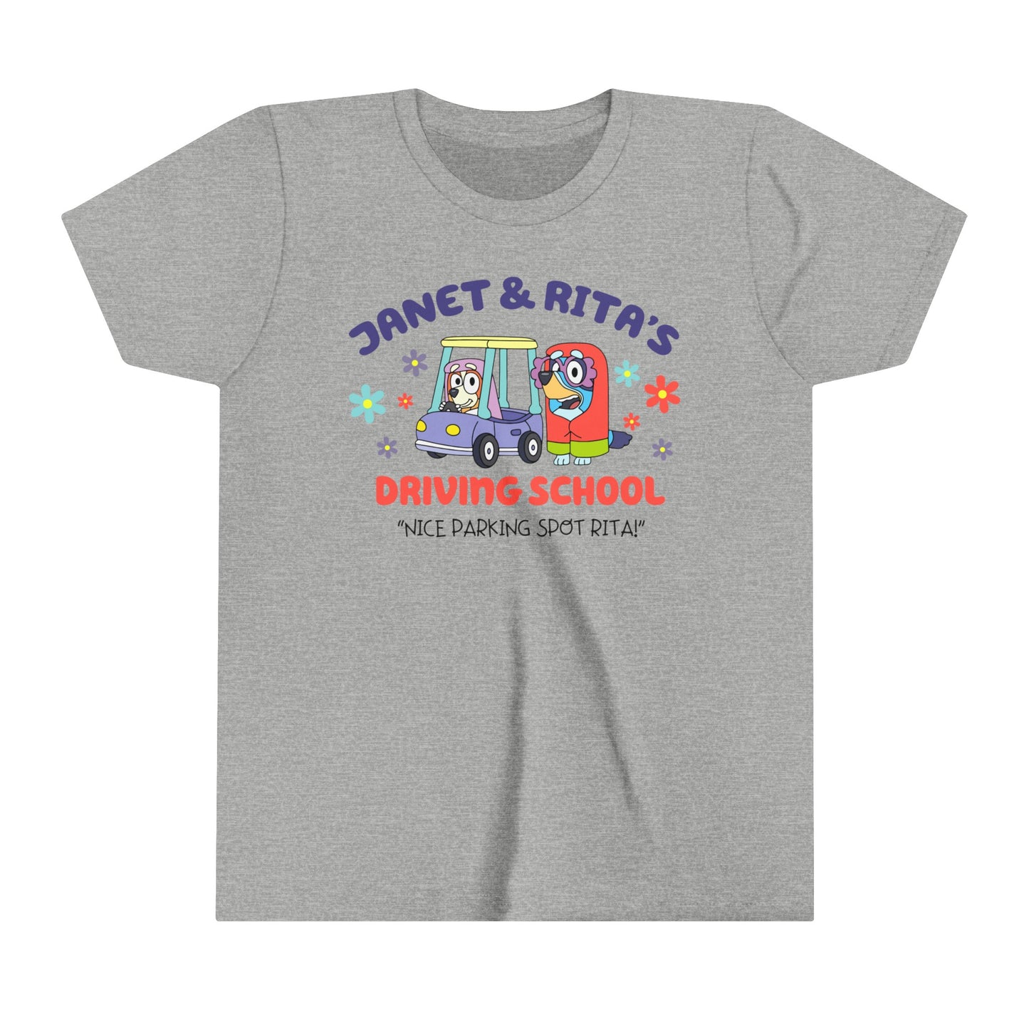 Janet and Rita's Driving School Youth Short Sleeve Tshirt