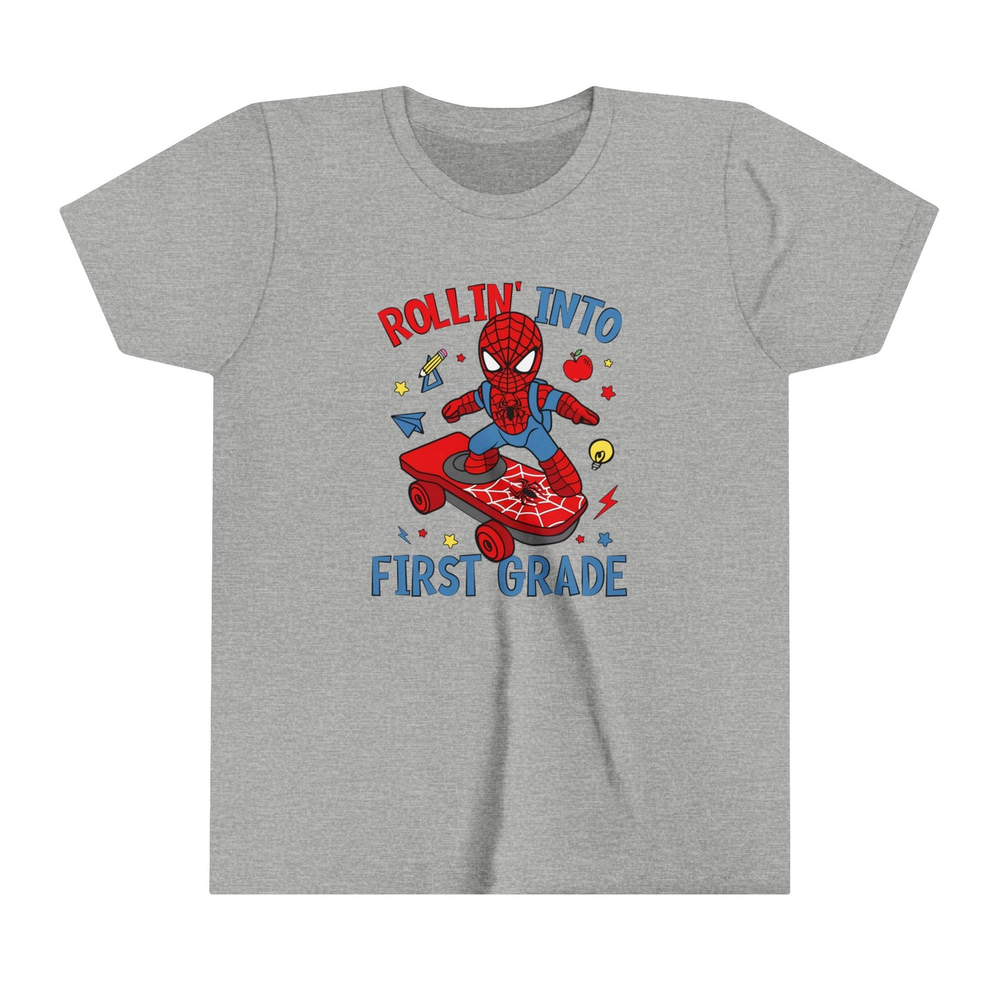 Rollin' Into 1st Grade Youth Short Sleeve Tee