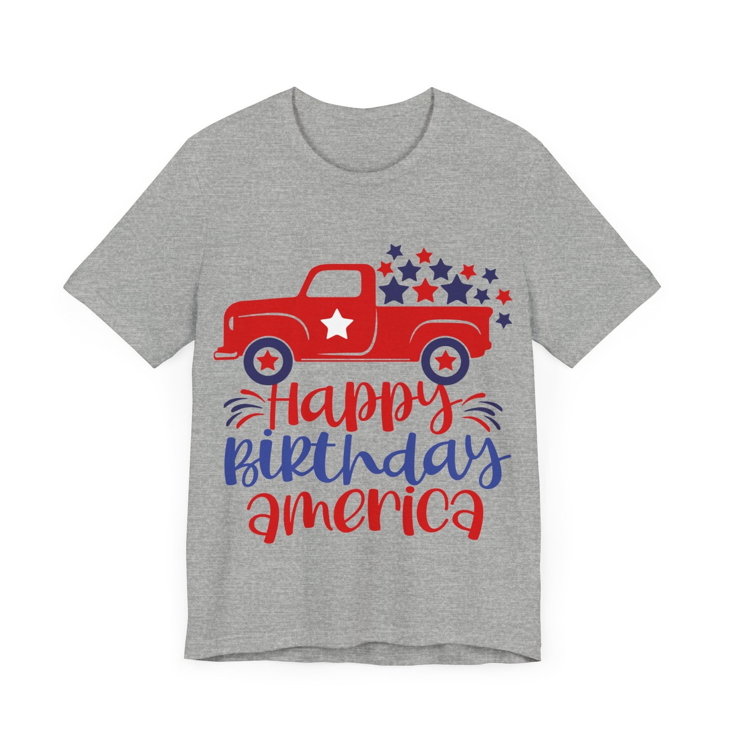 Happy Birthday America Jersey Short Sleeve Tee