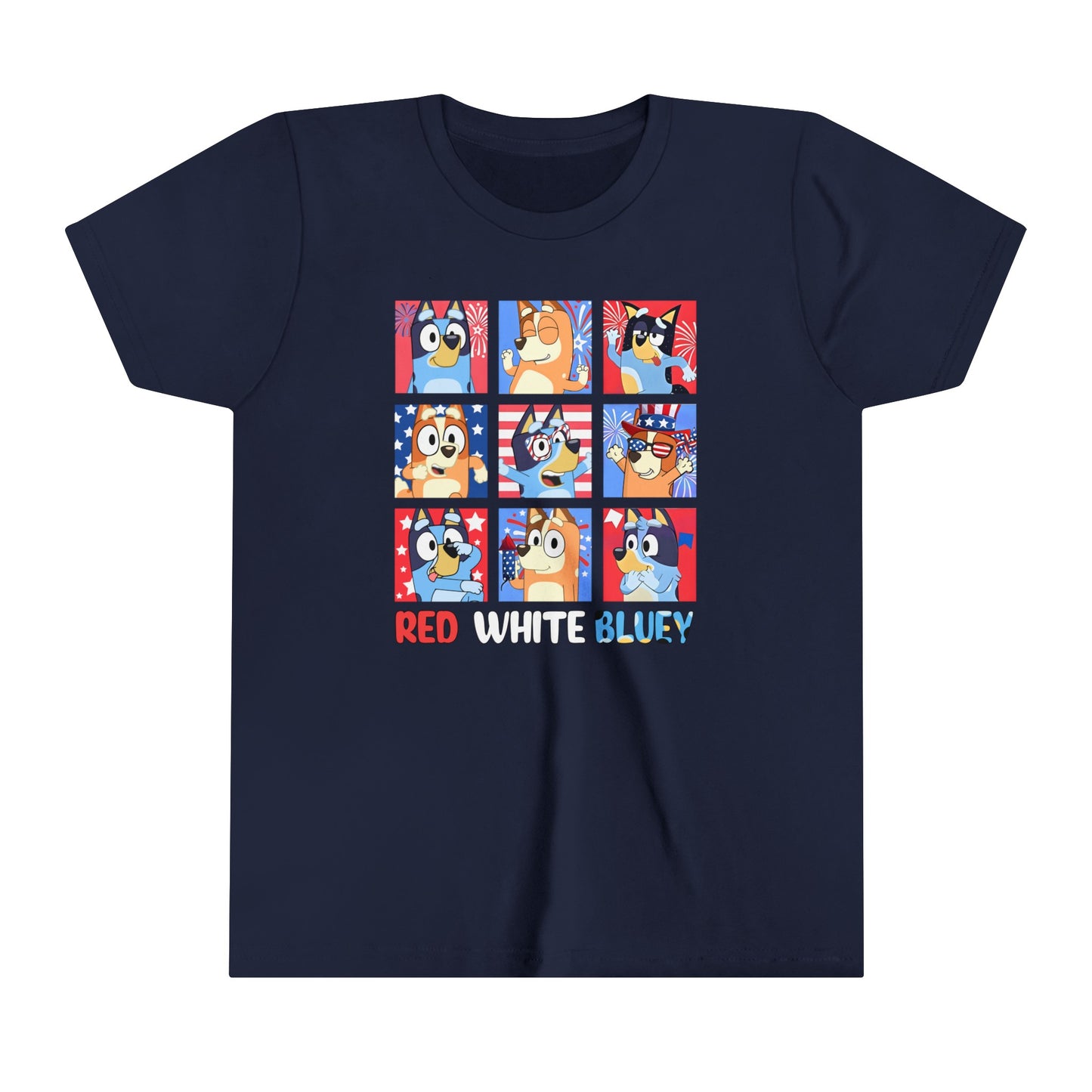 Red White & Bluey Youth Short Sleeve Tee