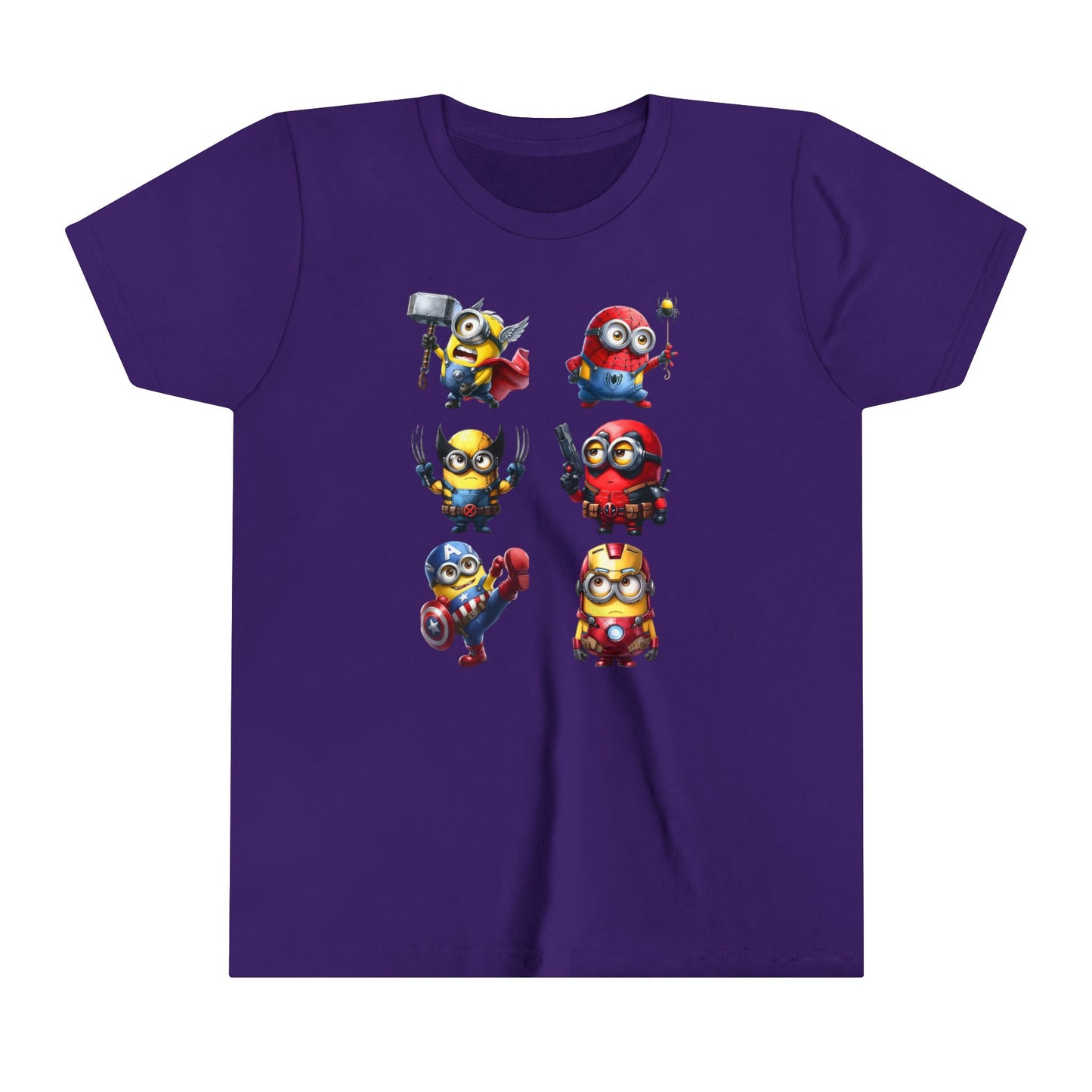Marvel minions Youth Short Sleeve Tee