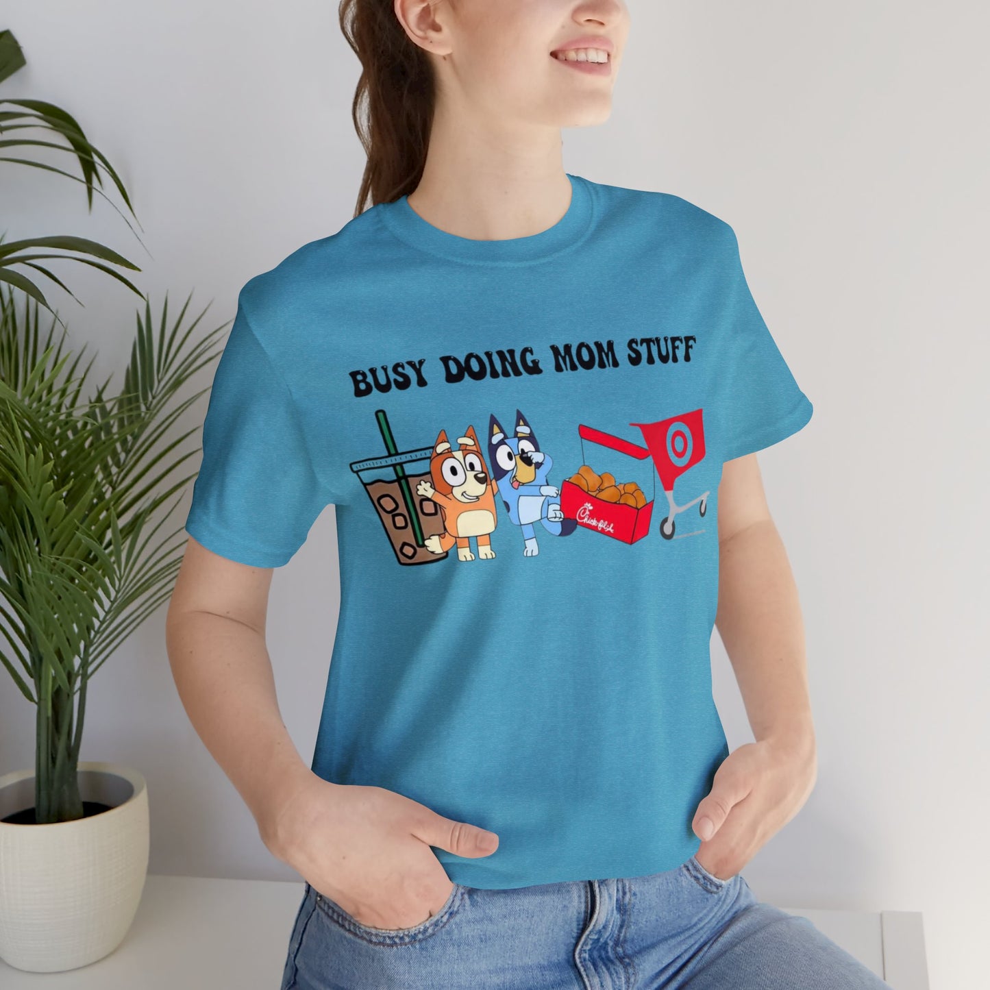 Busy Doing Mom Stuff Short Sleeve Tshirt