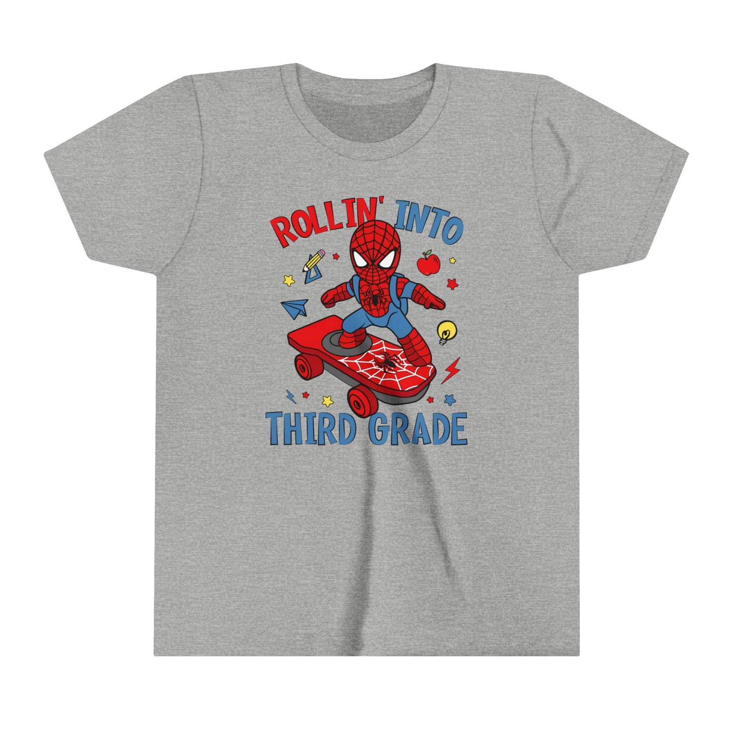 Rollin' Into 3rd Grade Youth Short Sleeve Tee