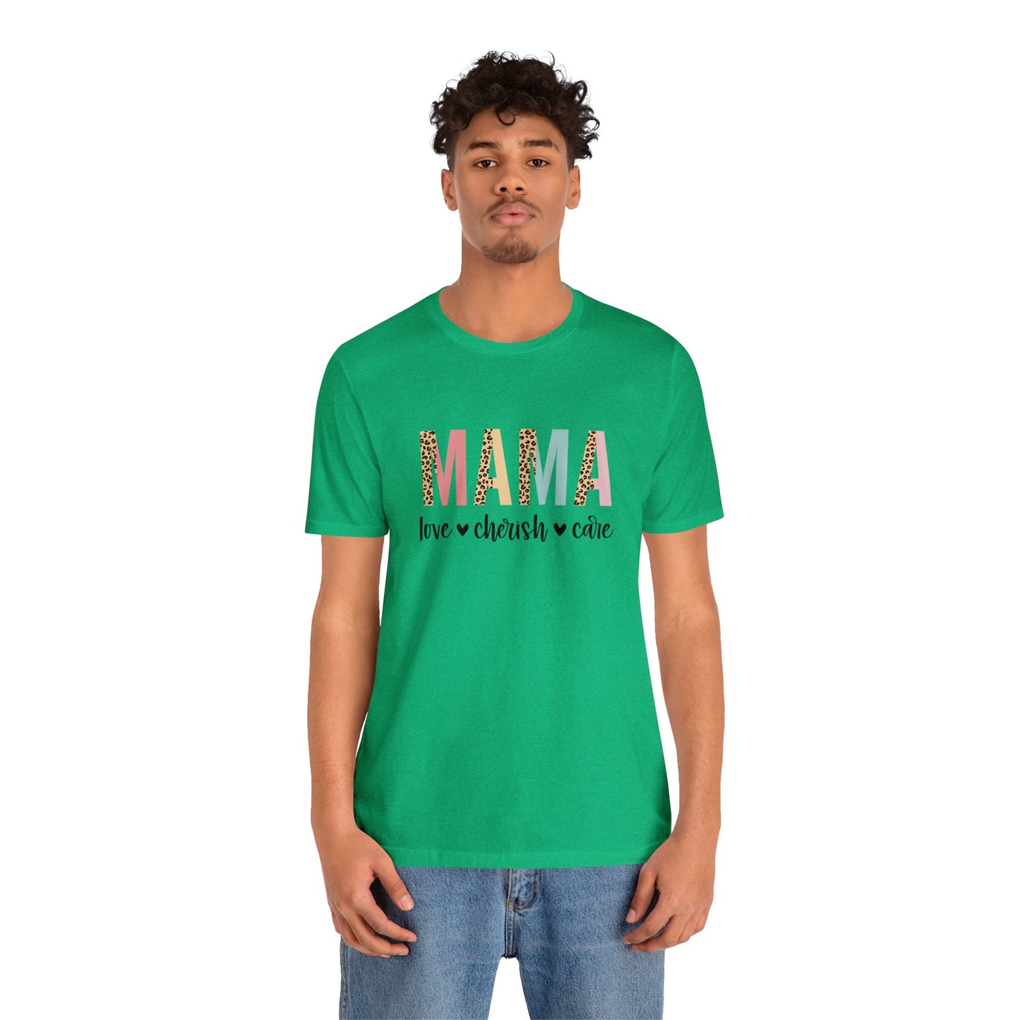 MAMA Leopard print short sleeve tshirt