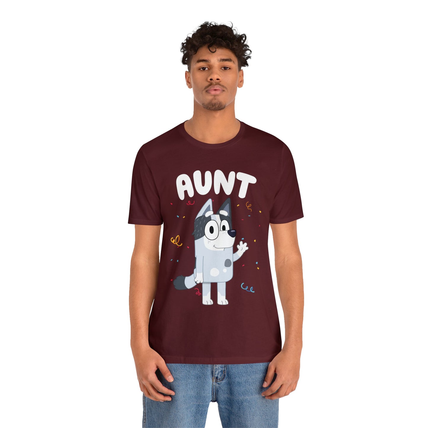 Aunt Bluey Birthday short sleeve Tshirt