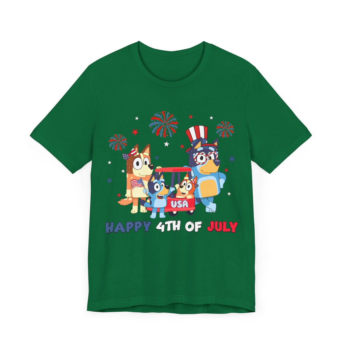 Happy 4th of July Jersey Short Sleeve Tee