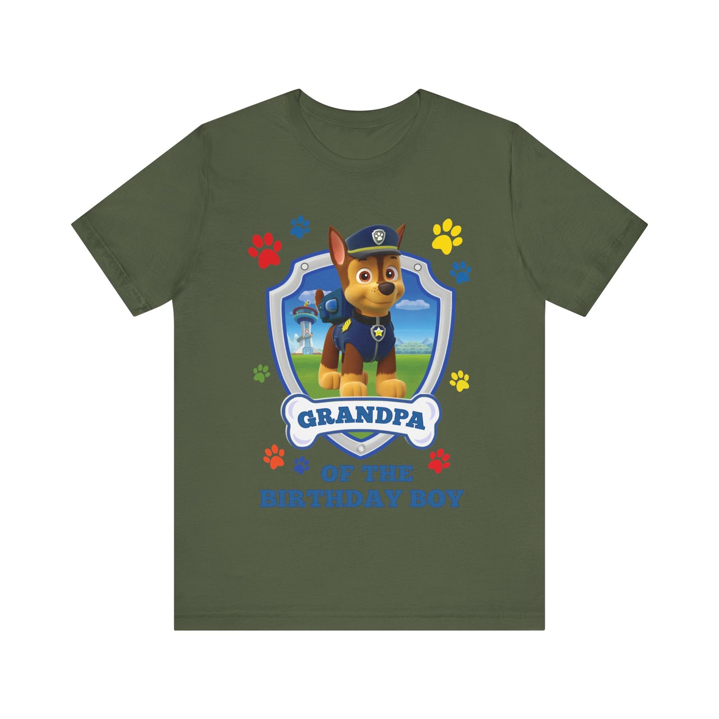 Grandpa of the Birthday Boy Jersey Short Sleeve Tee