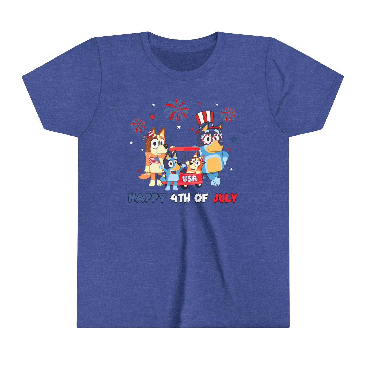 Happy 4th of July Youth Short Sleeve Tee