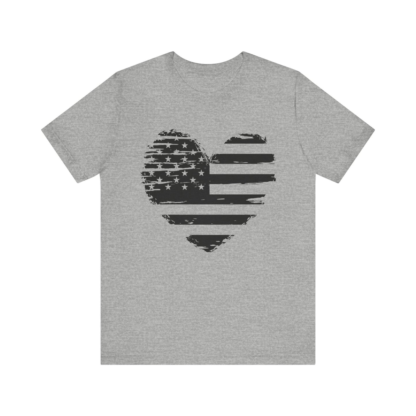 Heart flag Jersey Short Sleeve Tee