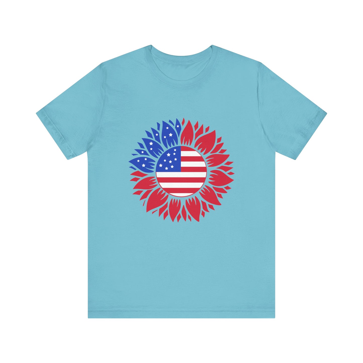American Sunflower Jersey Short Sleeve Tee