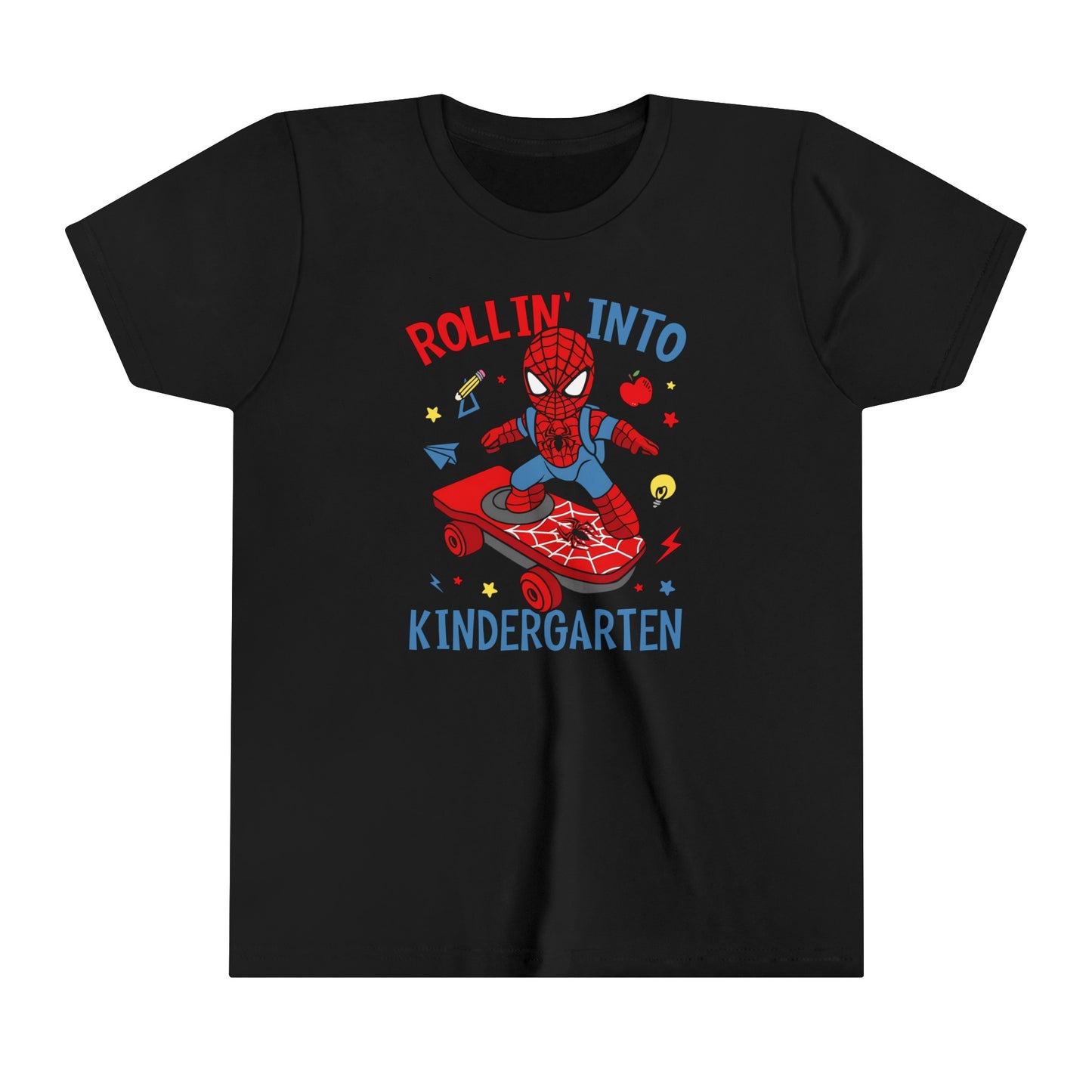 Rollin' Into Kindergarten Youth Short Sleeve Tee