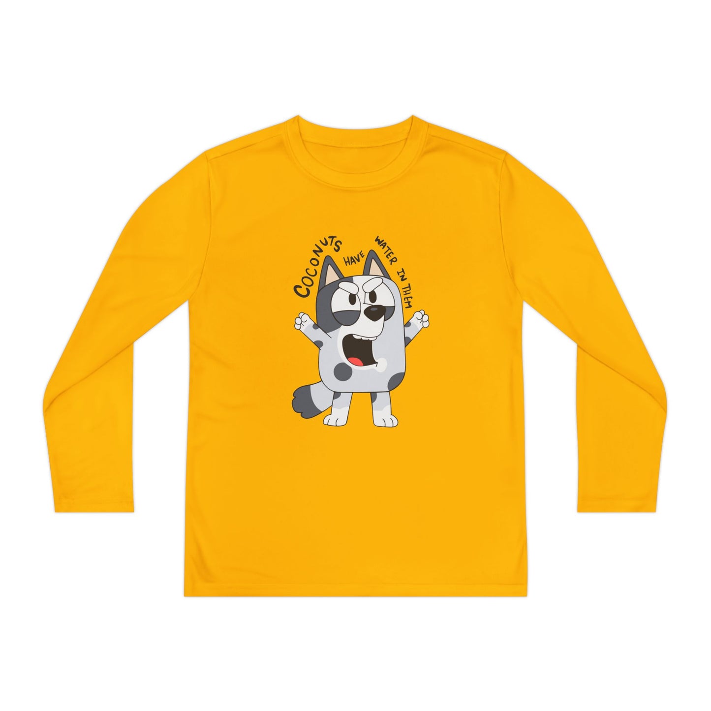 Coconuts have water in them Youth Long Sleeve Competitor Tee