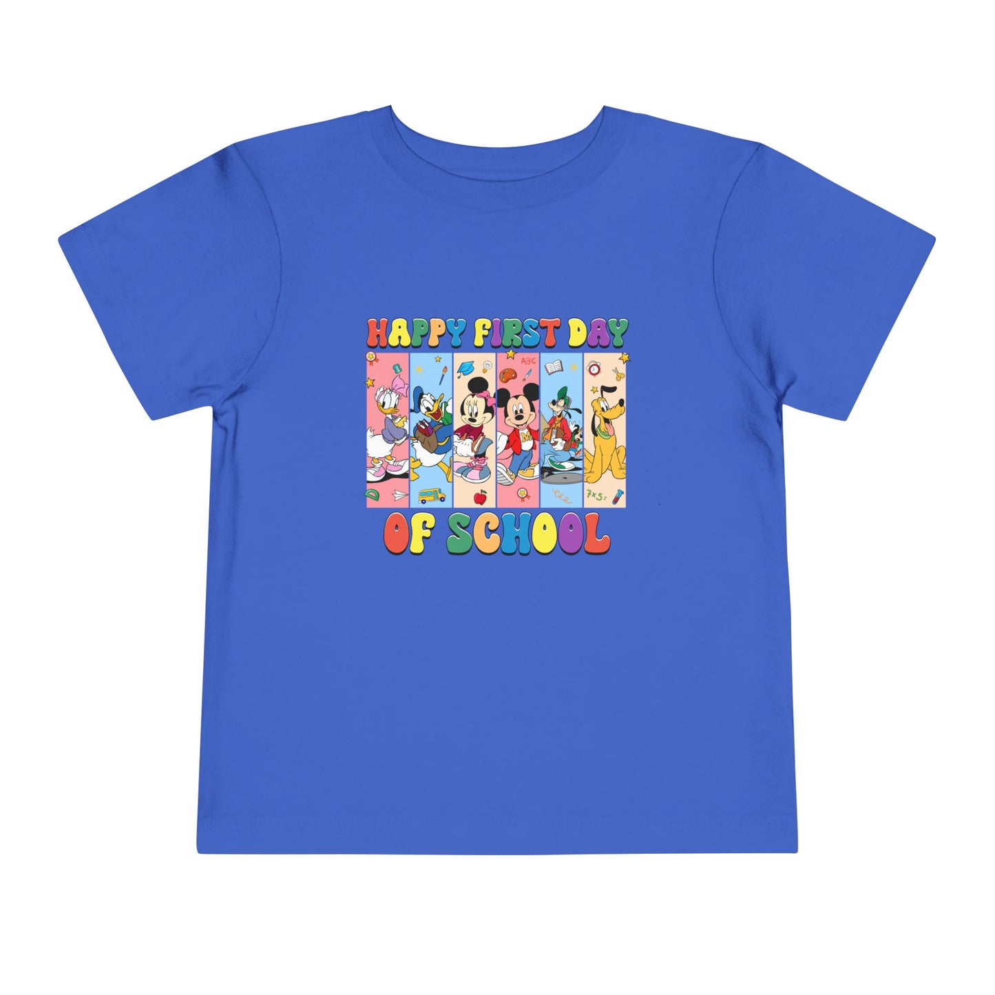 Happy First Day of School Toddler Short Sleeve Tee