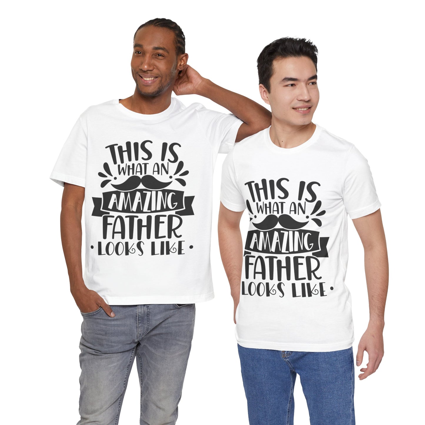 This is What an Amazing Father Looks Like Jersey Short Sleeve Tee