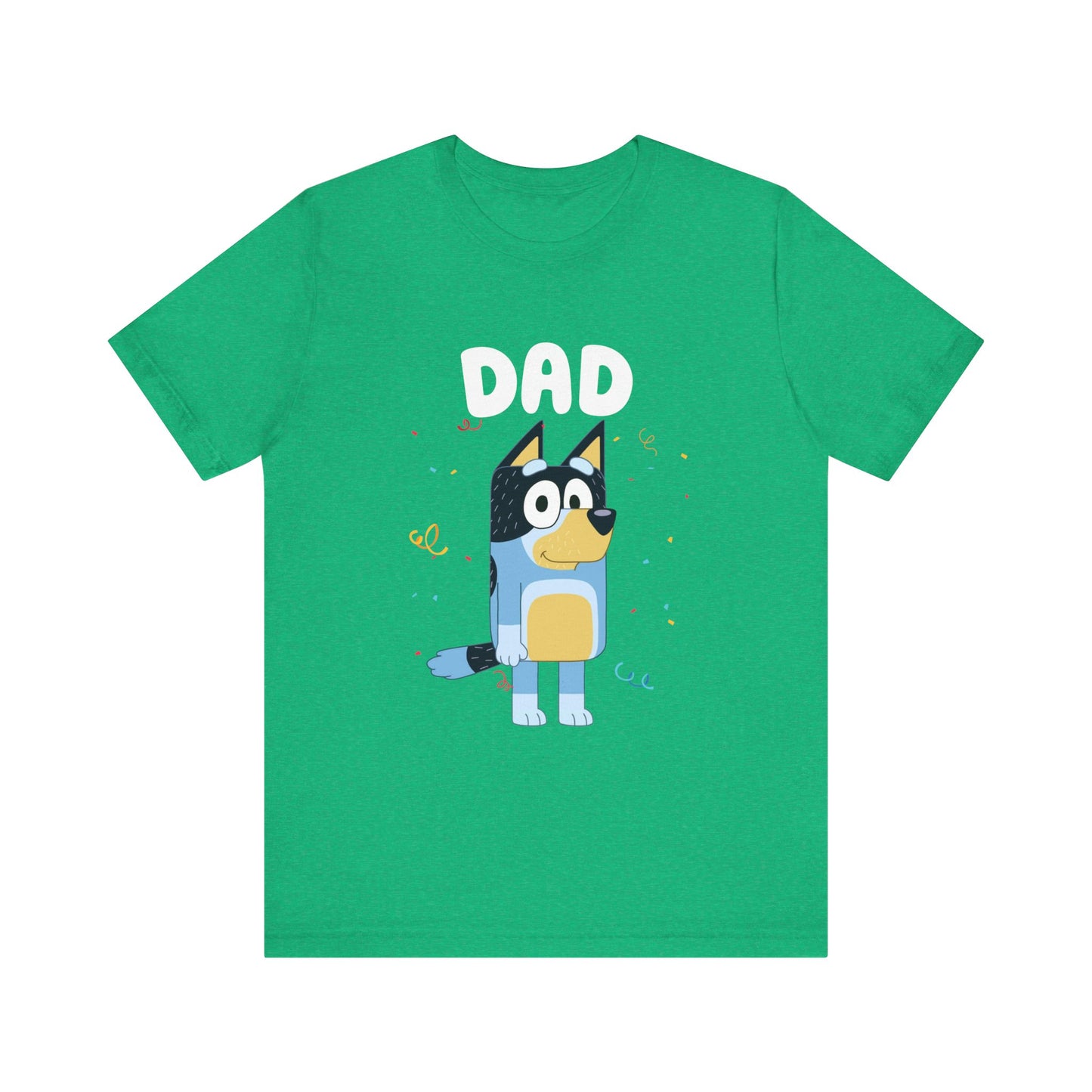 Dad Bluey Birthday Short sleeve Tshirt