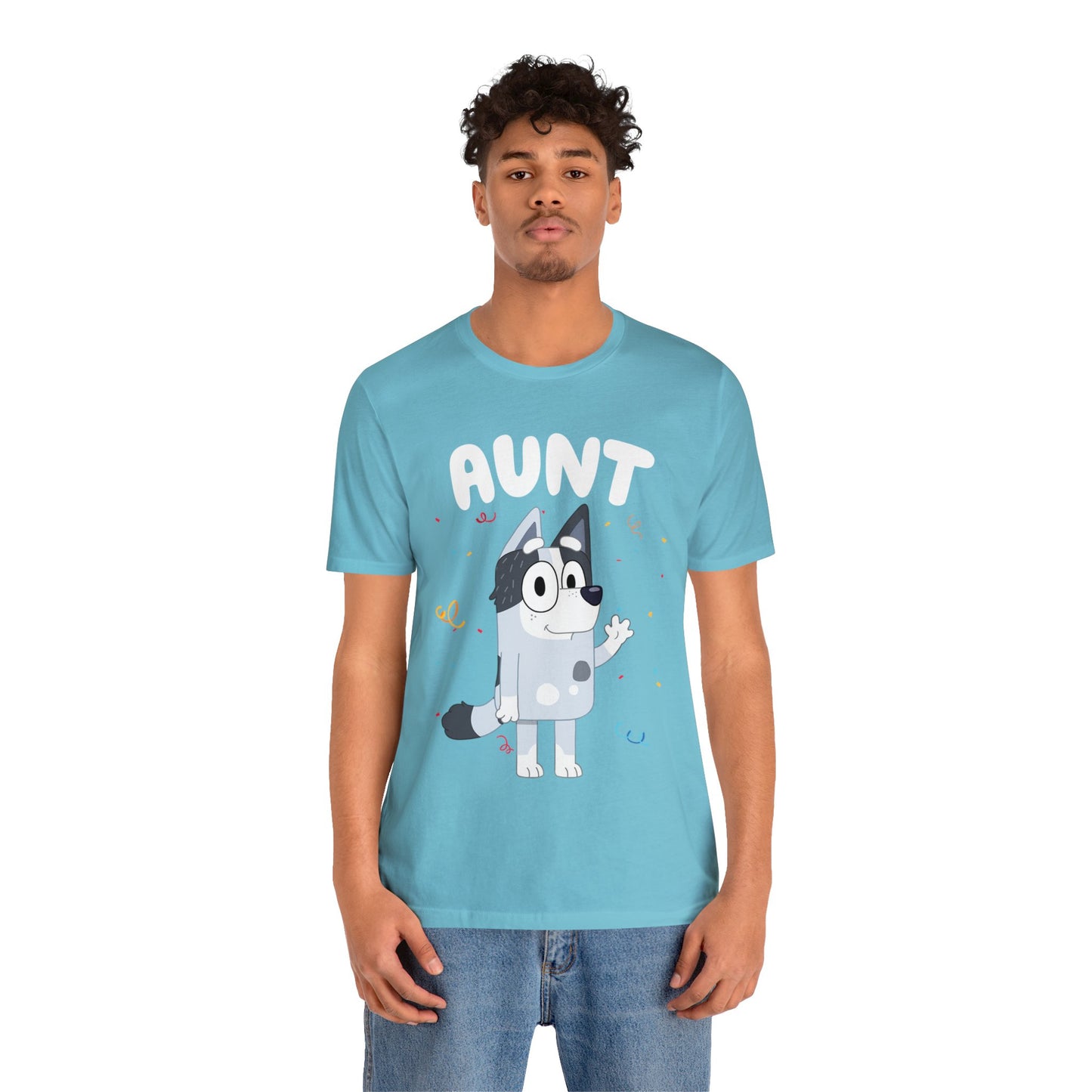 Aunt Bluey Birthday short sleeve Tshirt