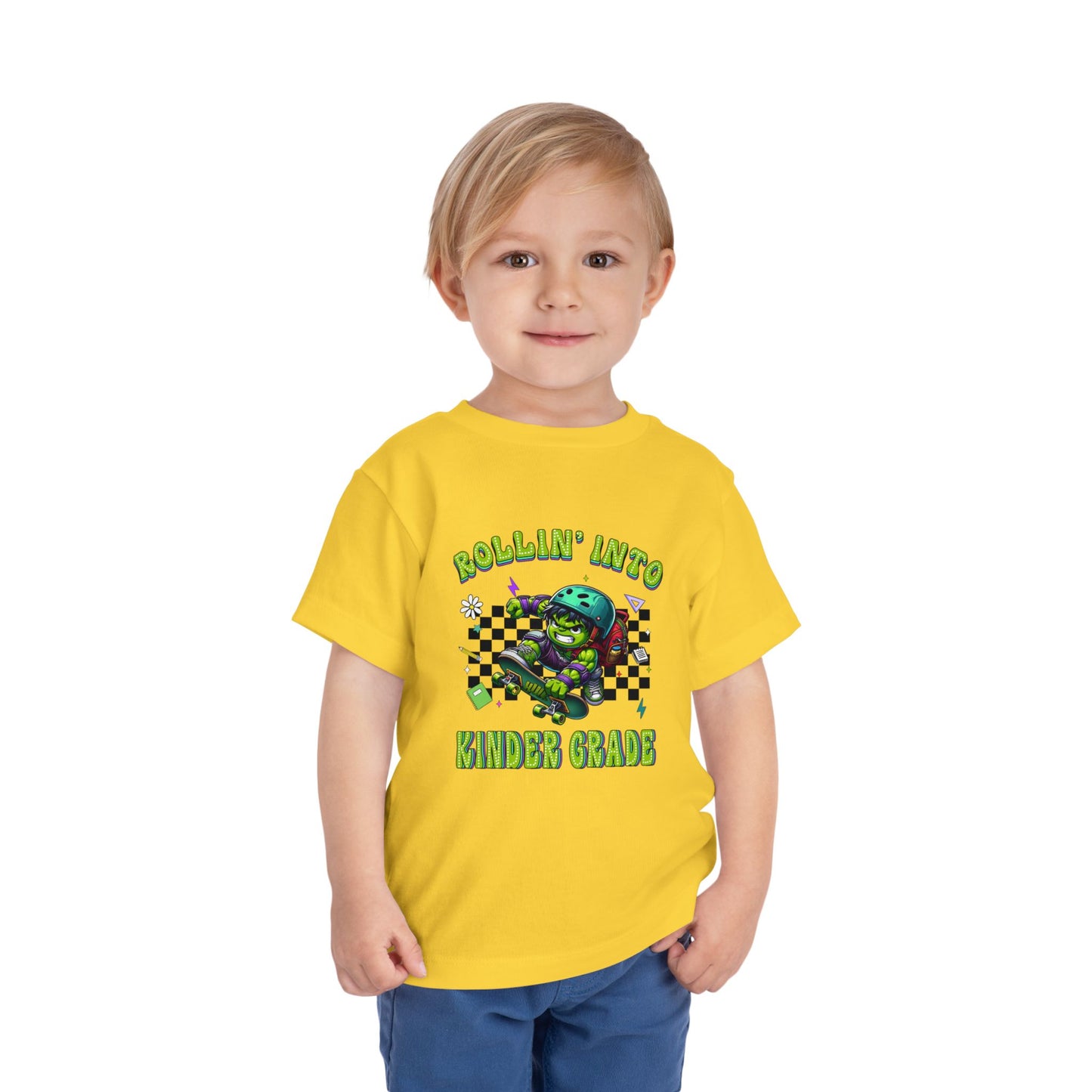 HULK - Rollin' Into Kinder Grade Toddler Short Sleeve Tee