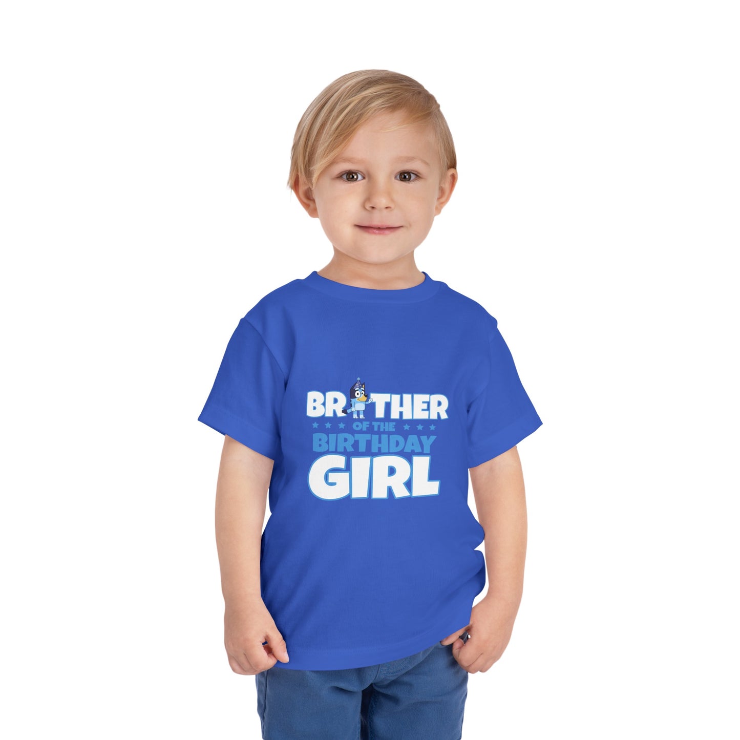 Brother of the Birthday Girl Toddler Short Sleeve Tee